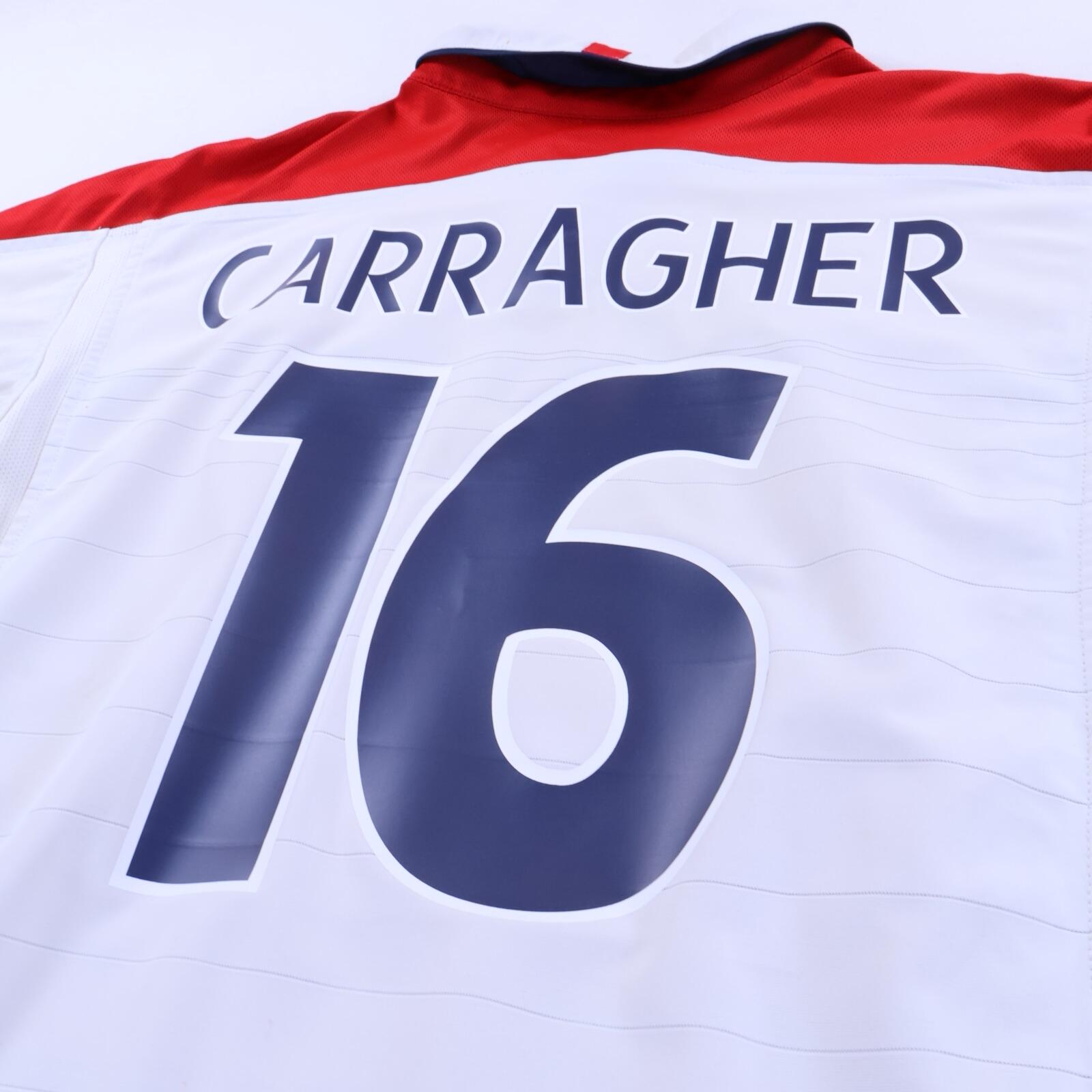 England Carragher #16 2003/05 Home Shirt - Reversible - L