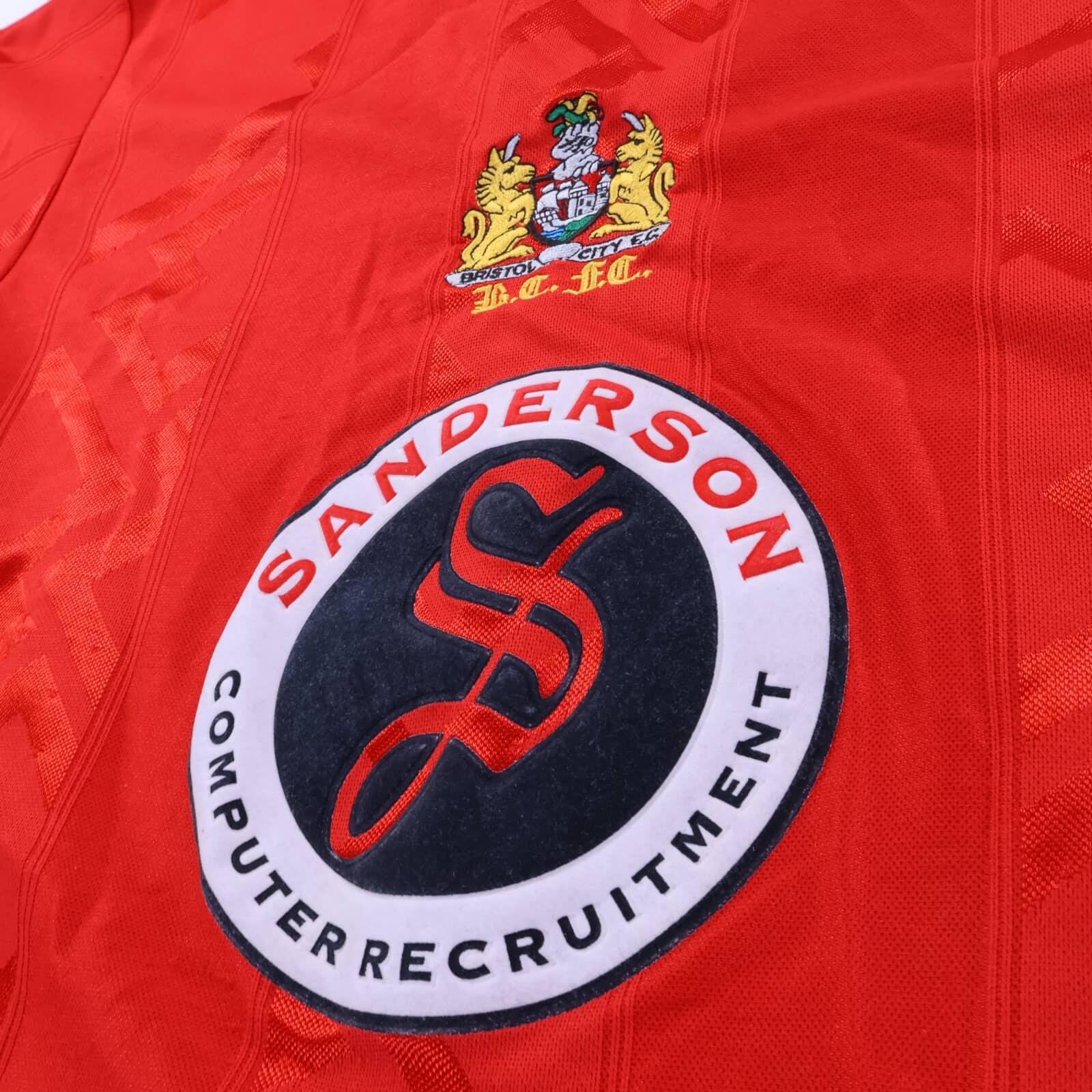 Bristol City F.C 1997/98 Kids Shirt - XXL- BACK