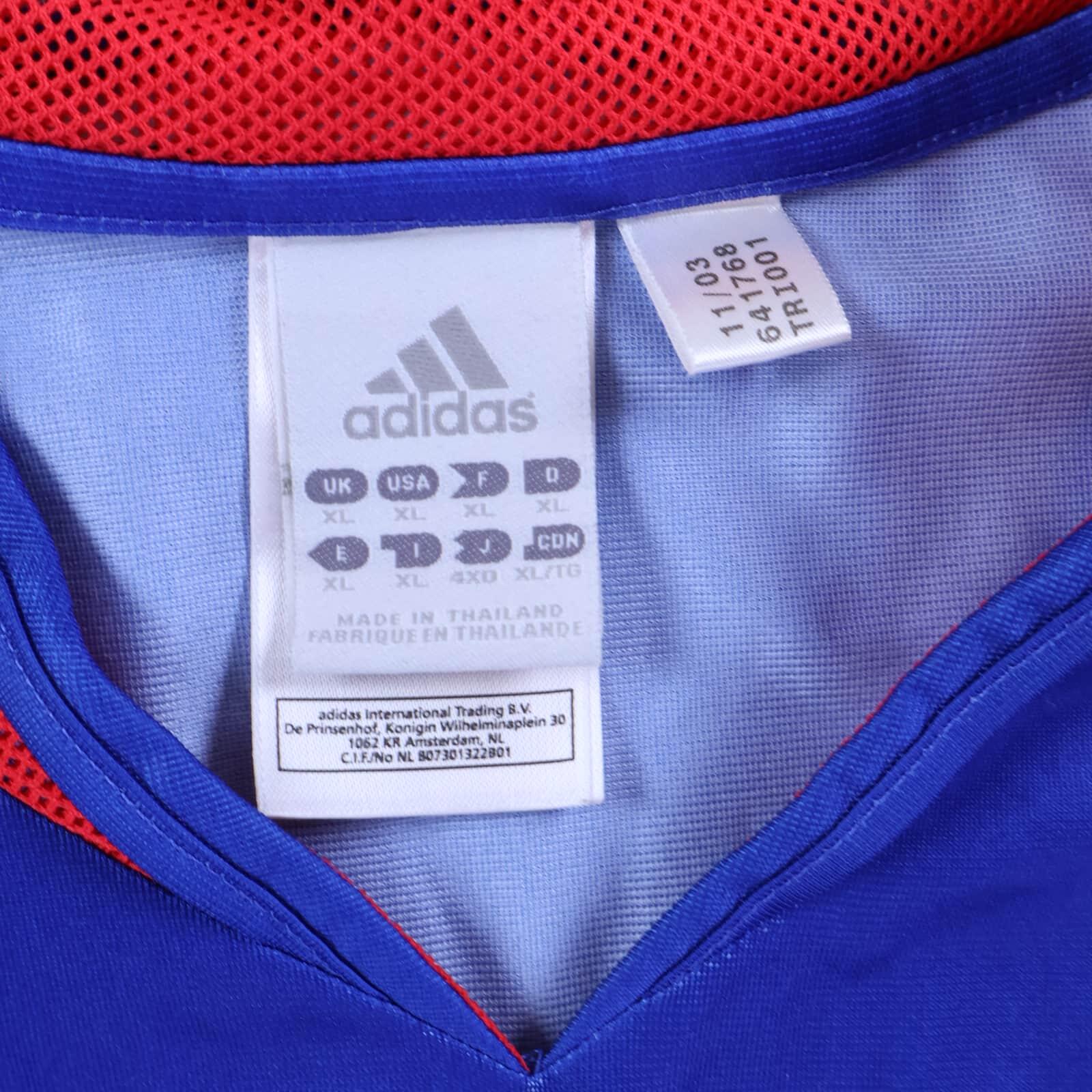France Zidane #10 2004/06 Home Shirt - XL