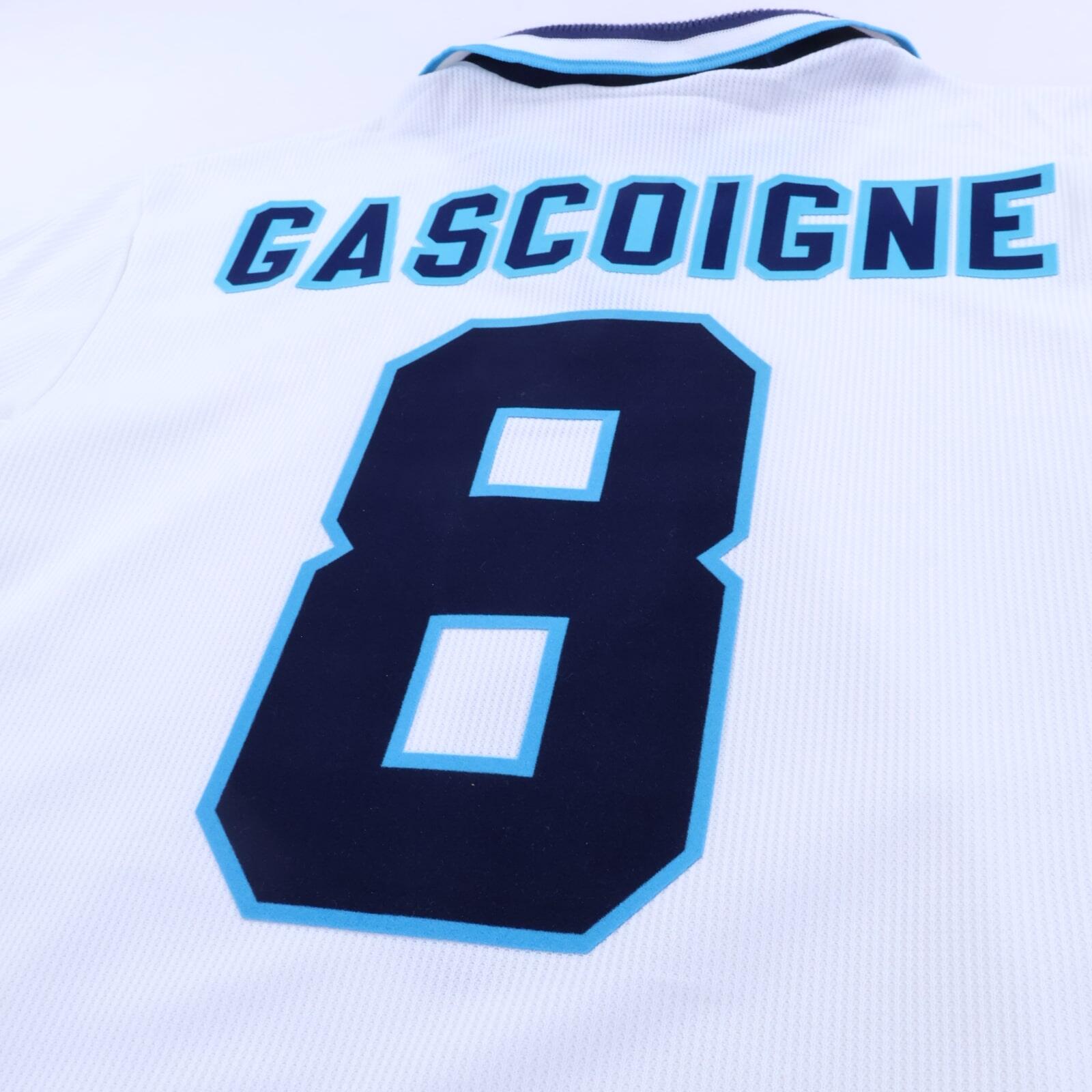 England Gascoigne #8 1995/97 Home Shirt - M- TAGS