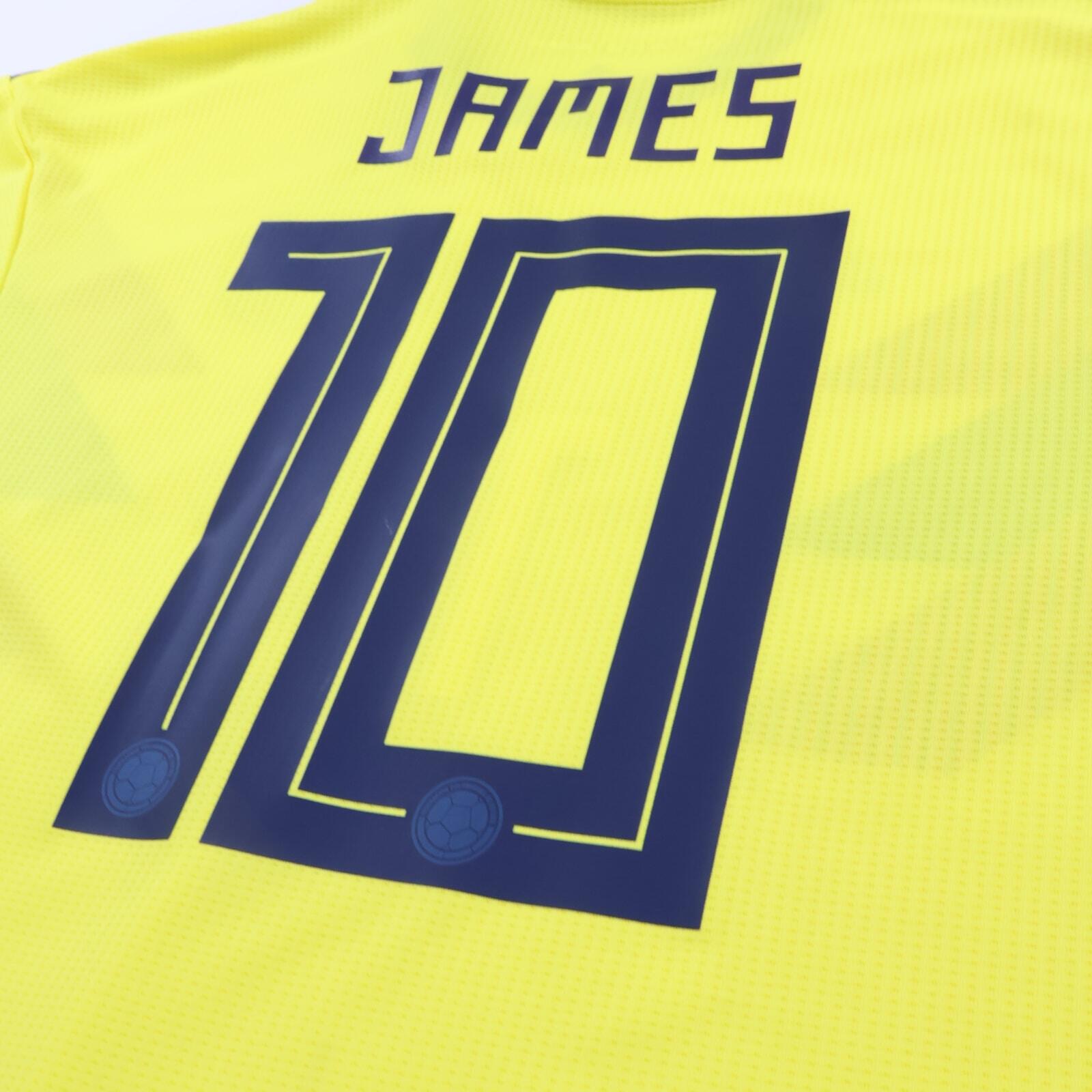 Colombia James #10 2018/19 Home Shirt - L