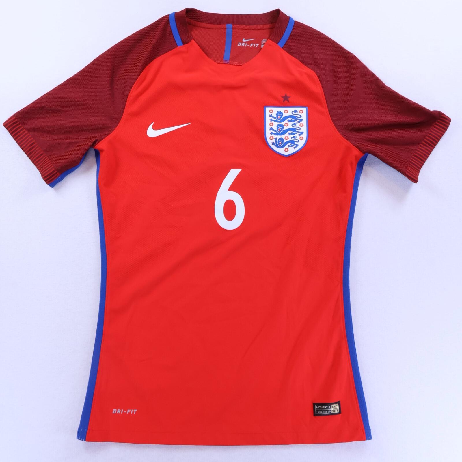 England #6 2016/17 Away Shirt - Match Prepared - M- FRONT