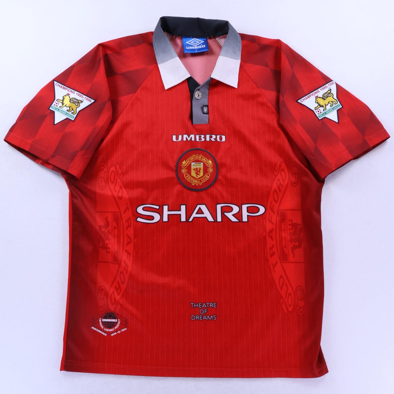 England Cantona #7 1996/98 Home Shirt - M- BACK