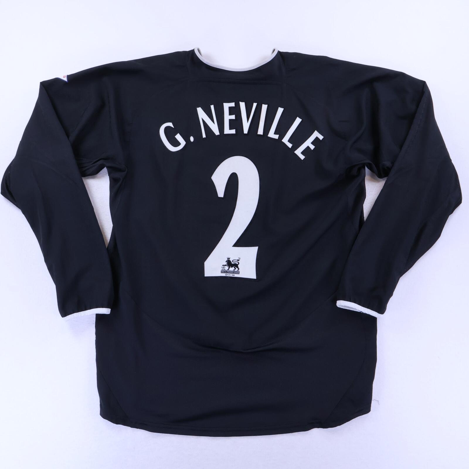 Manchester United G.Neville #2 2003/05 Away Shirt - Long Sleeve - L