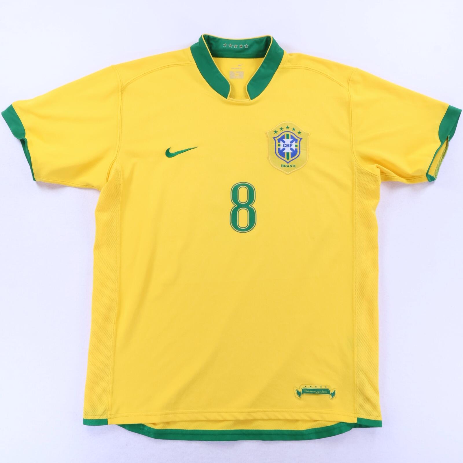 Brazil Kaka #8 2006/08 Home Shirt - L