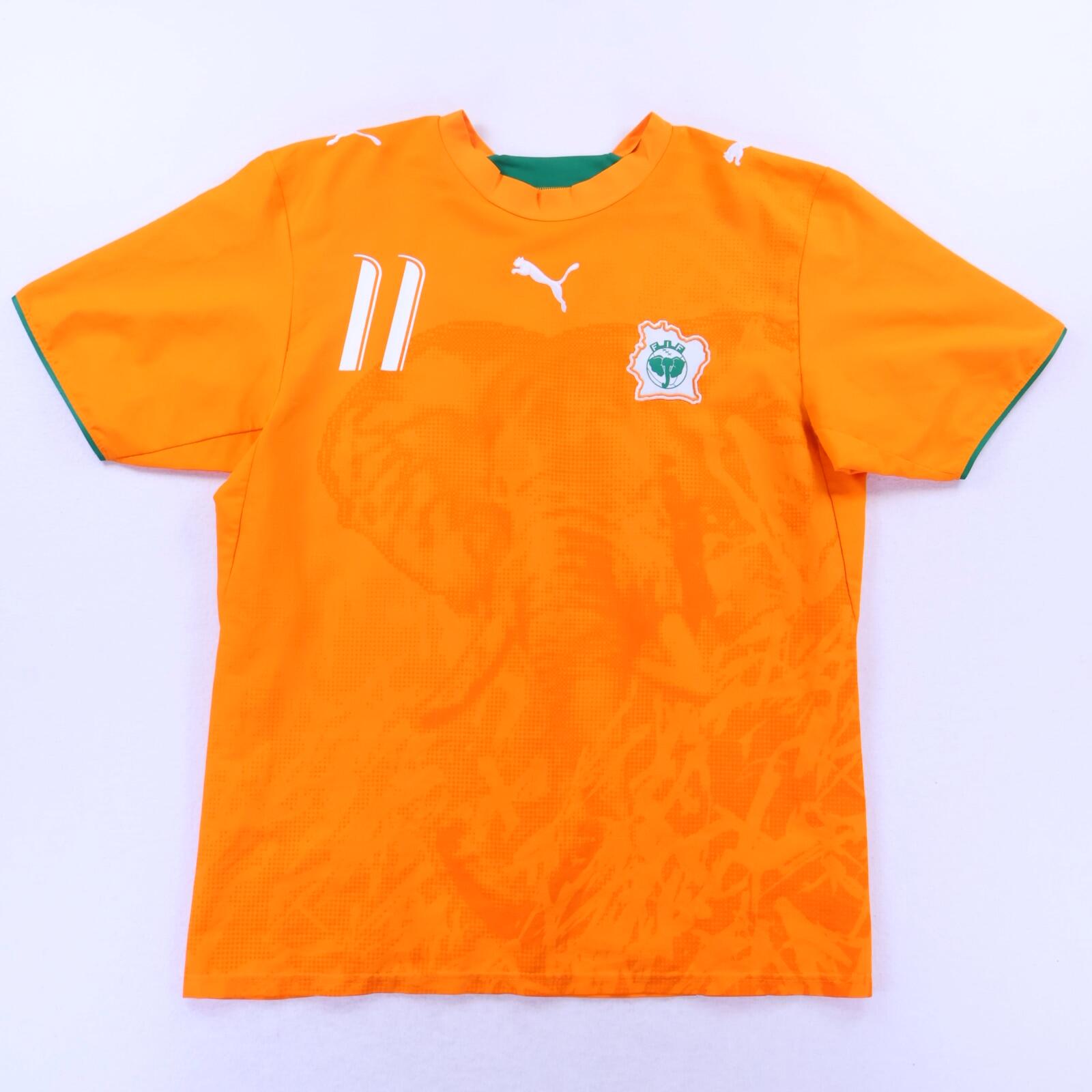 Ivory Coast Drogba #11 2006/07 Home Shirt - L
