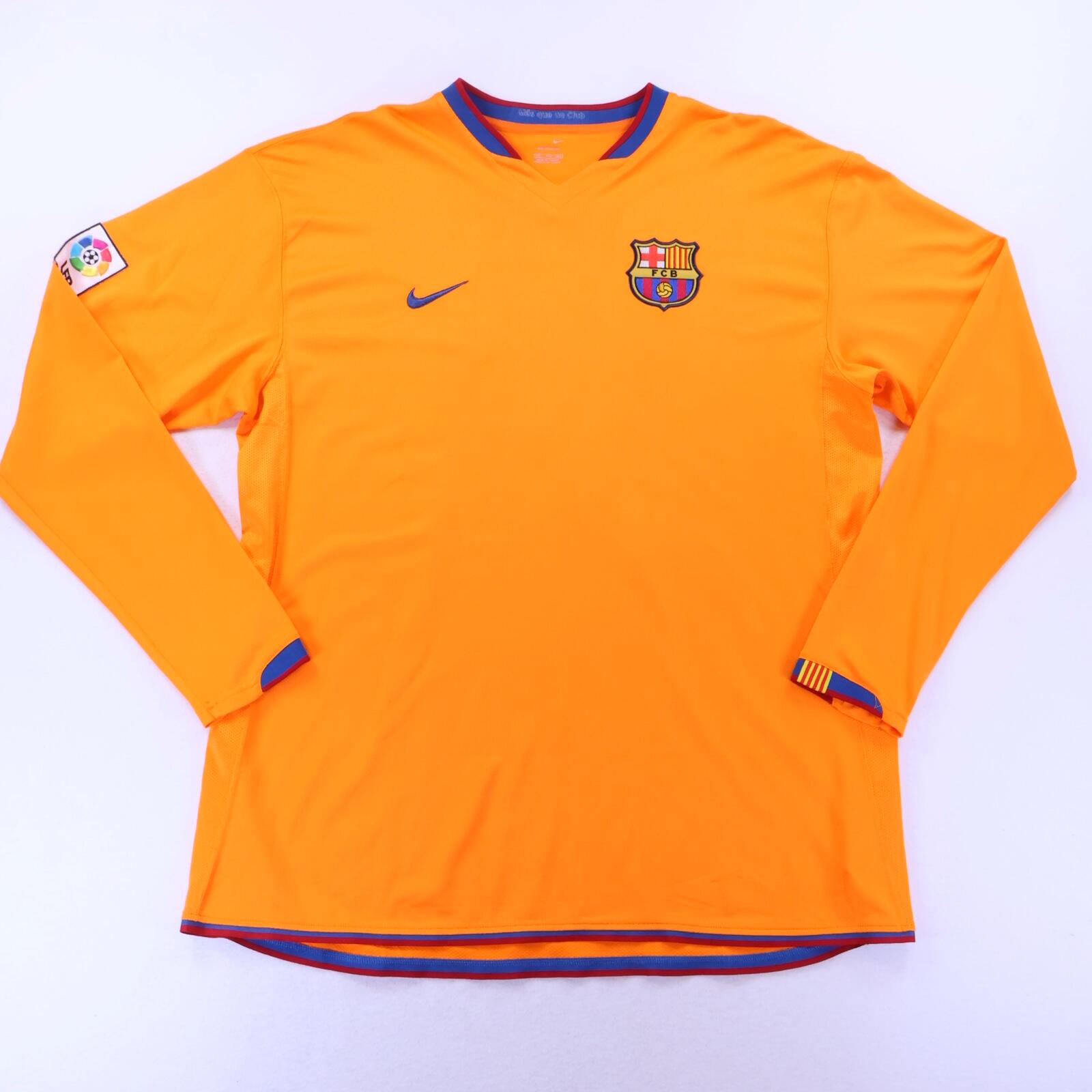 Barcelona Messi #19 2006/08 Away Shirt - Long Sleeve - 2XL