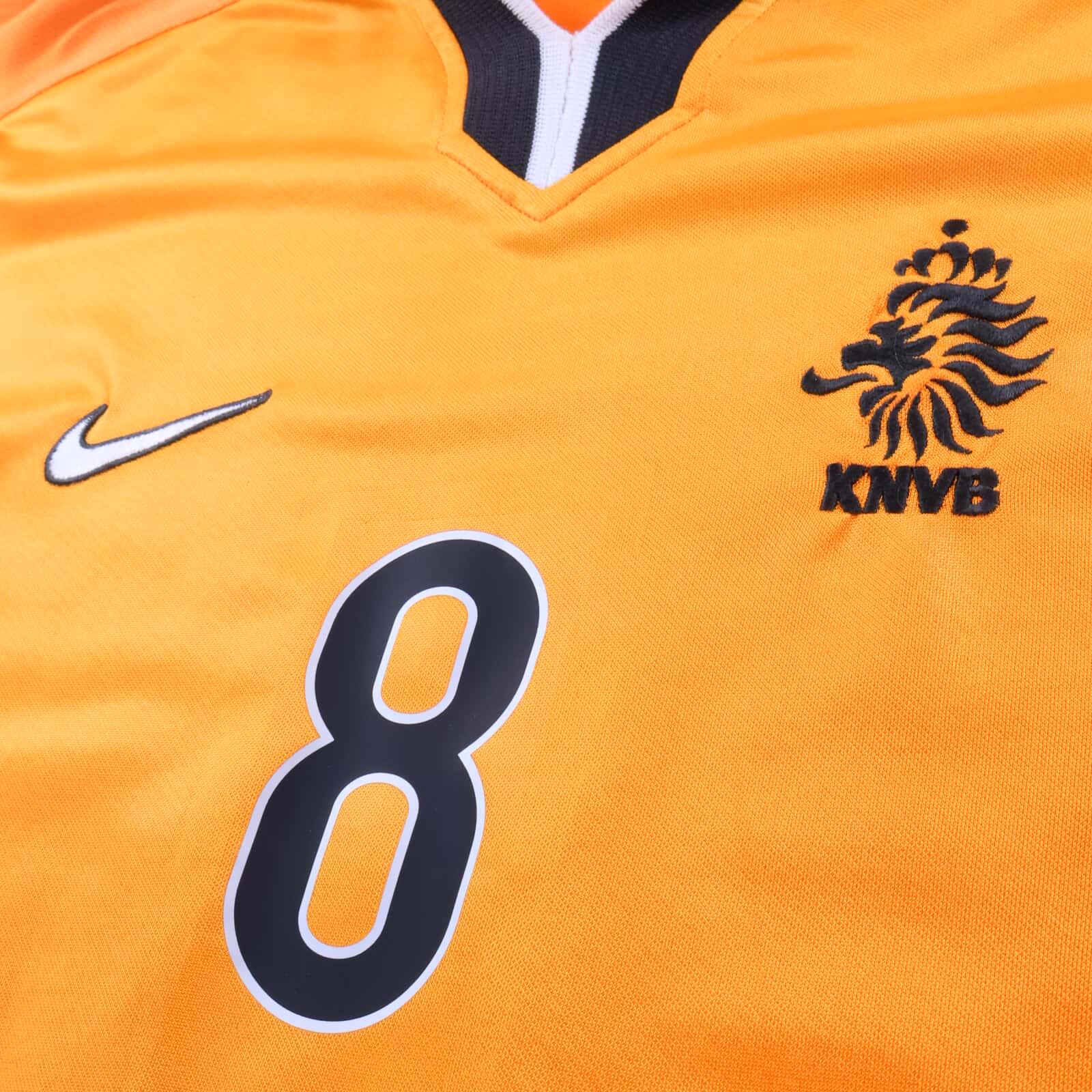 Netherlands Bergkamp #8 1998/00 Home Shirt - L