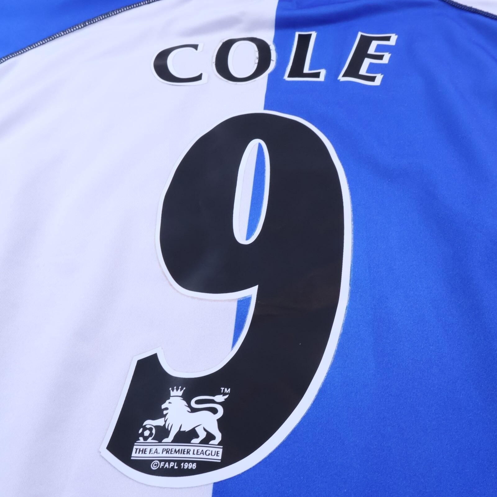 Blackburn Rovers Cole #9 2003/04 Home Shirt - L