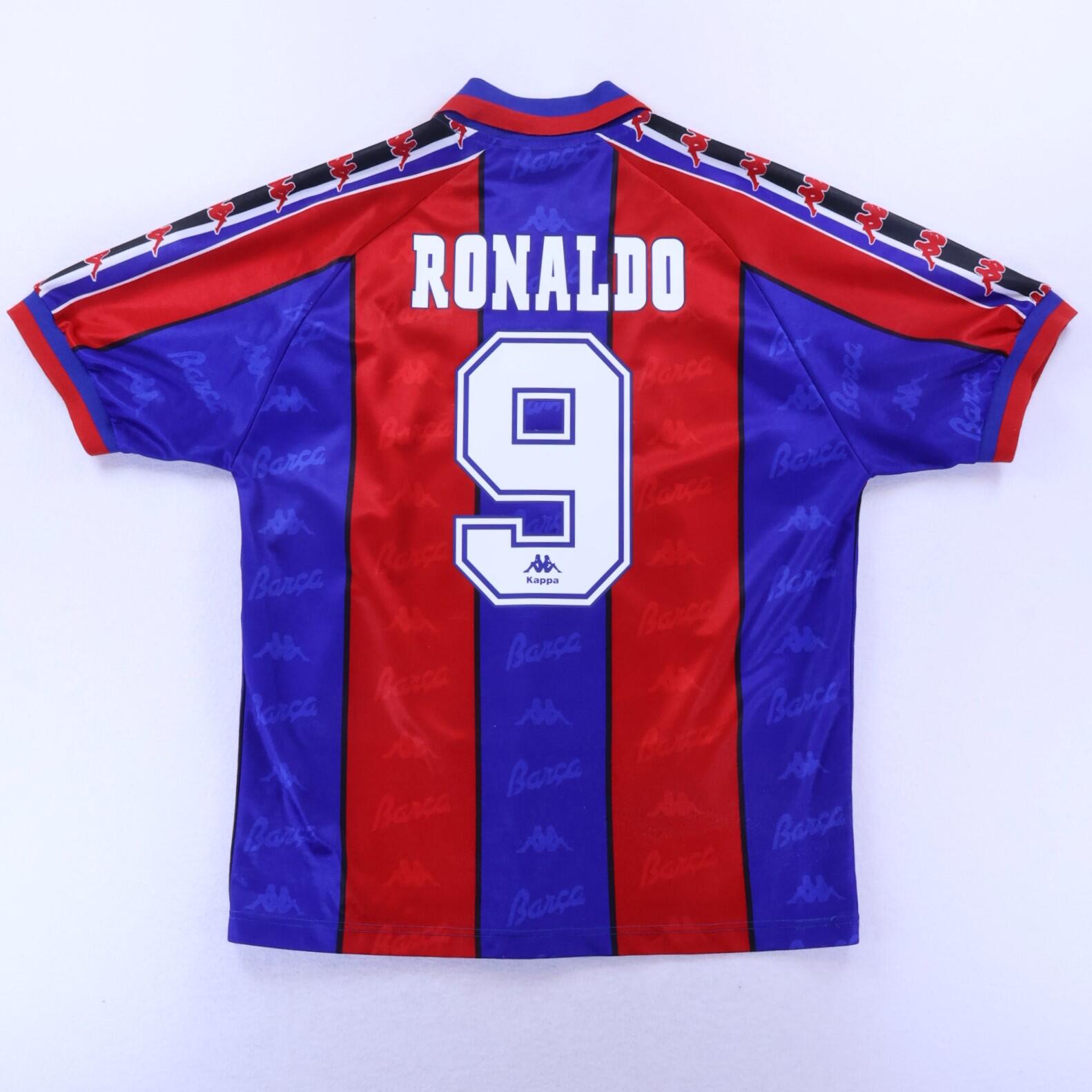 Barcelona Ronaldo #9 1995/97 Home Shirt - M
