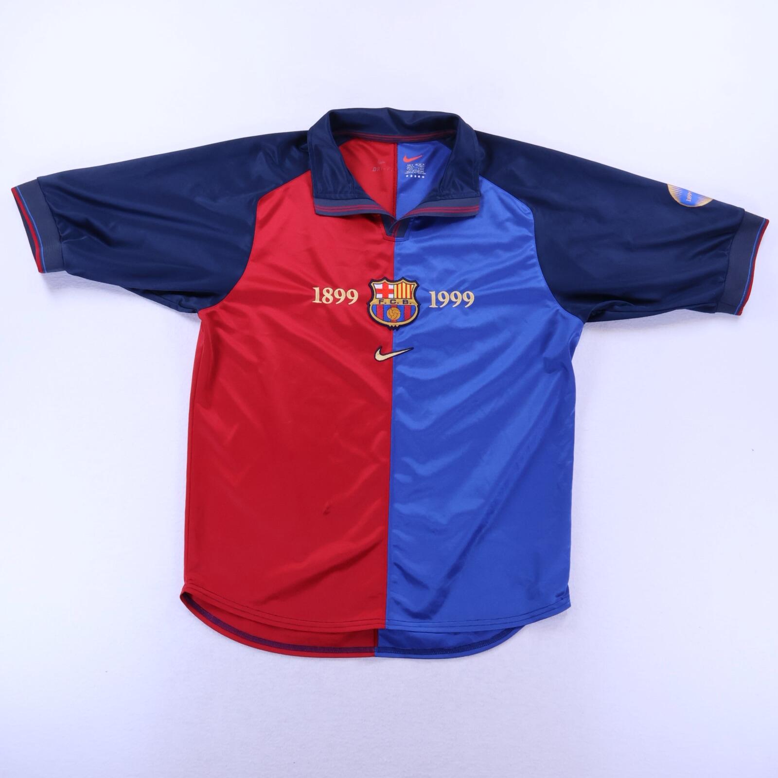 Barcelona Rivaldo #11 1999/00 Home Shirt - M