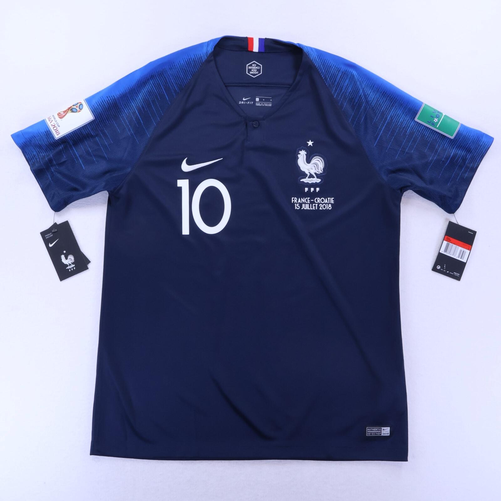 *NWT* France Mbappé #10 2018/19 Home Shirt - L