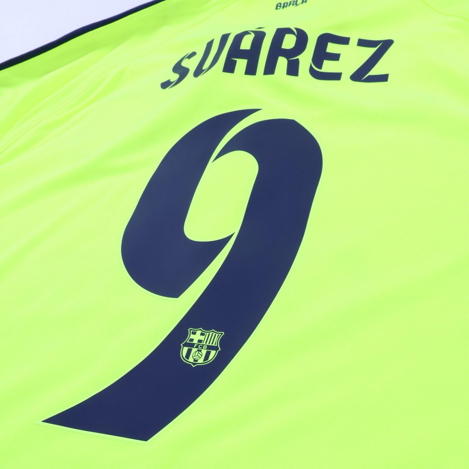 Barcelona Suarez #9 2014/15 Third Shirt - L