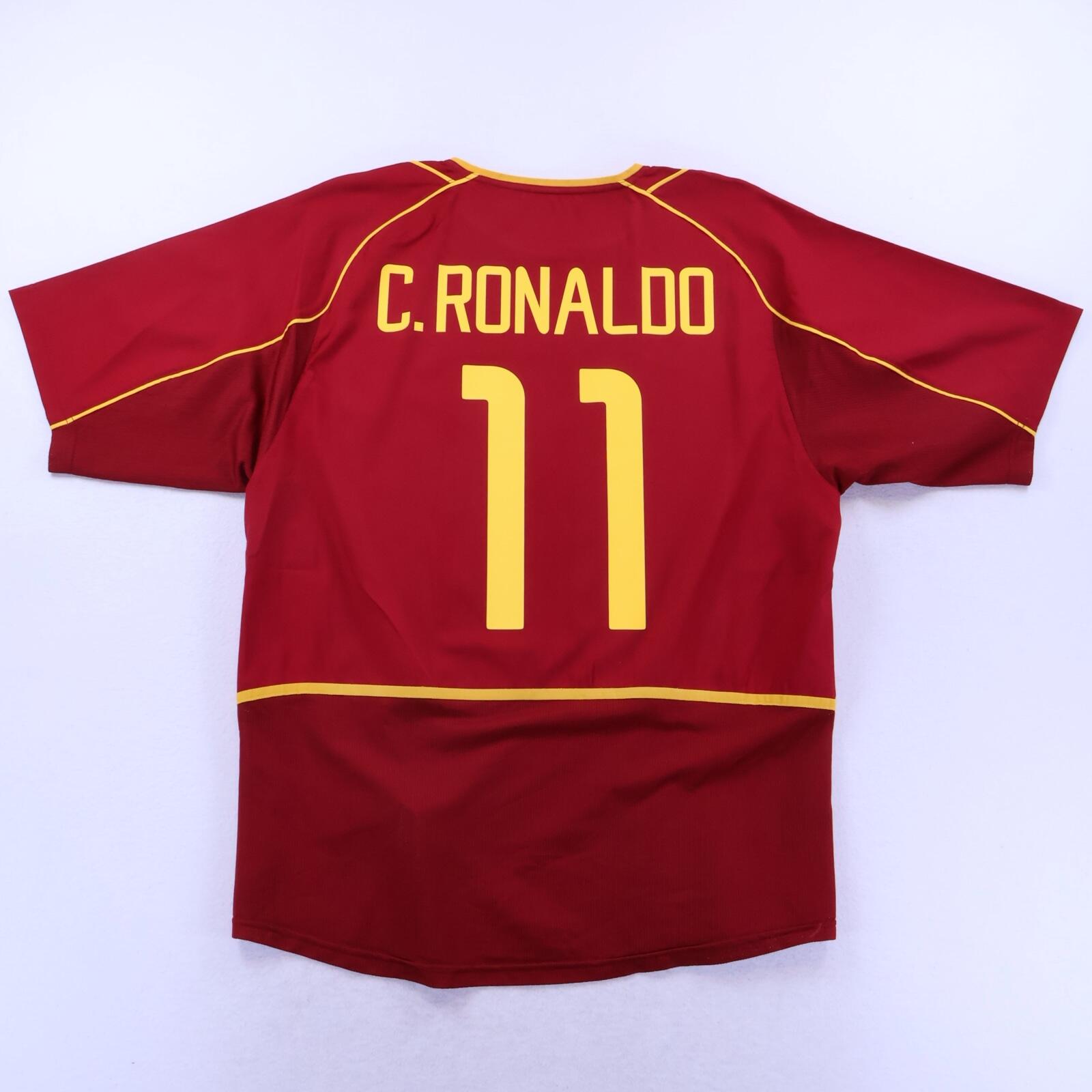 *MINT* Portugal Ronaldo #11 2002/04 Home Shirt - XL