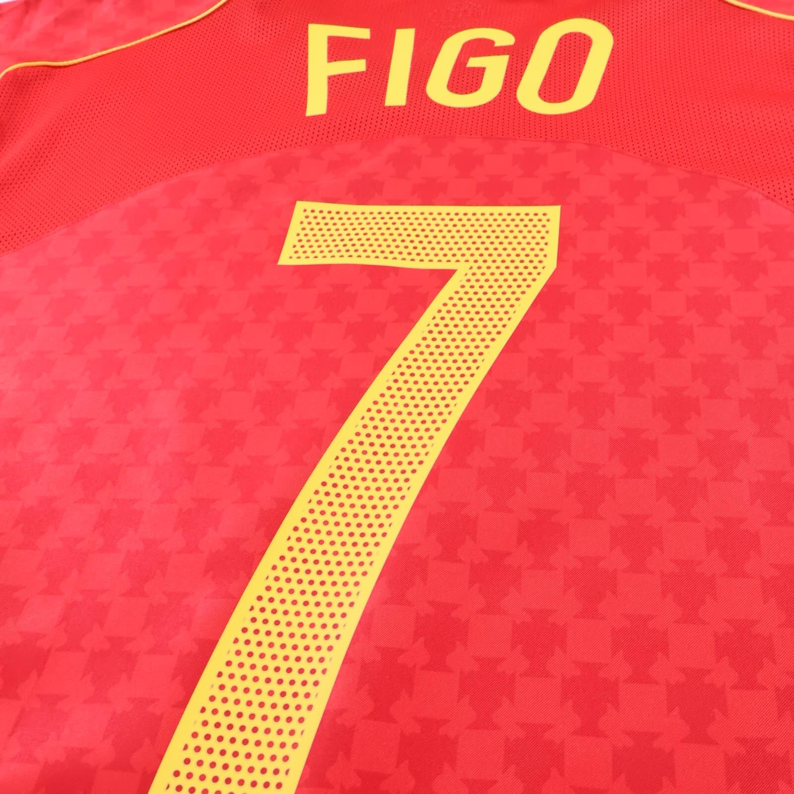 Portugal Figo #7 2004/06 Home Shirt - XL