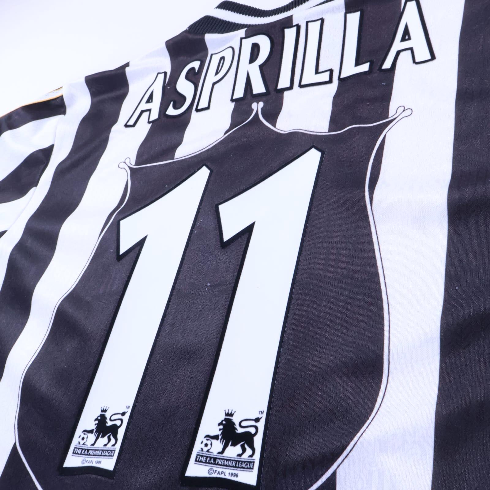 Newcastle United Asprilla #11 1997/99 Home Shirt - M