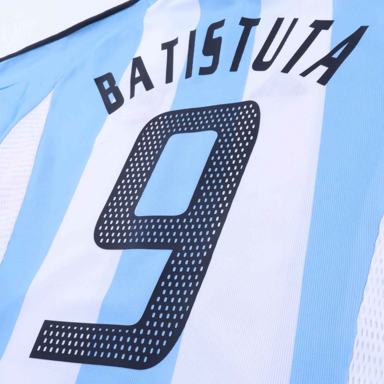 Argentina Batistuta #9 2002/04 Home Shirt - L