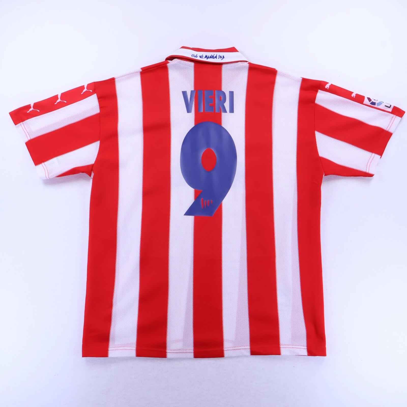 Atlético De Madrid Vieri #4 1997/98 Home Shirt - L