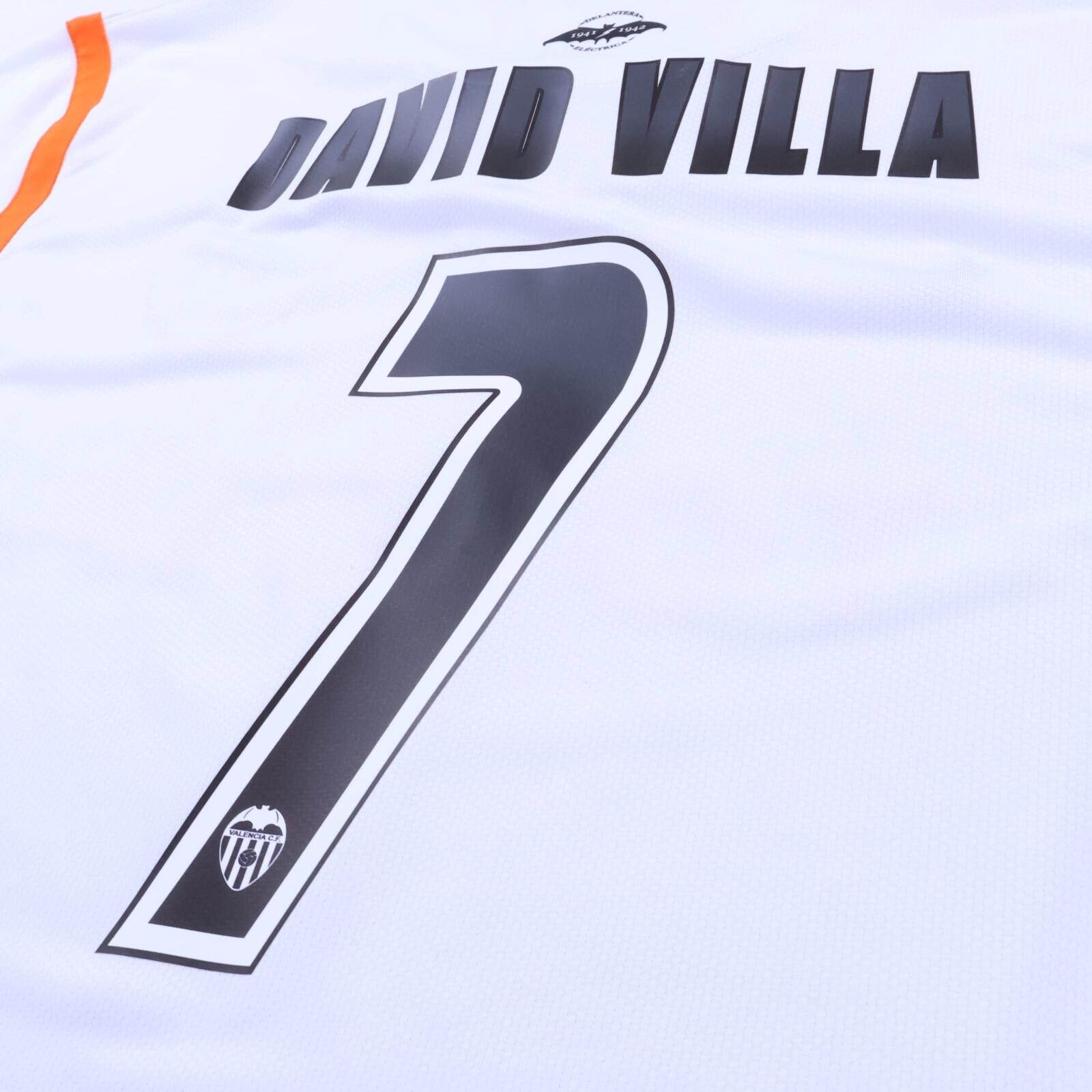 *MINT* Valencia Cf David Villa #7 2007/08 Home Shirt - XL