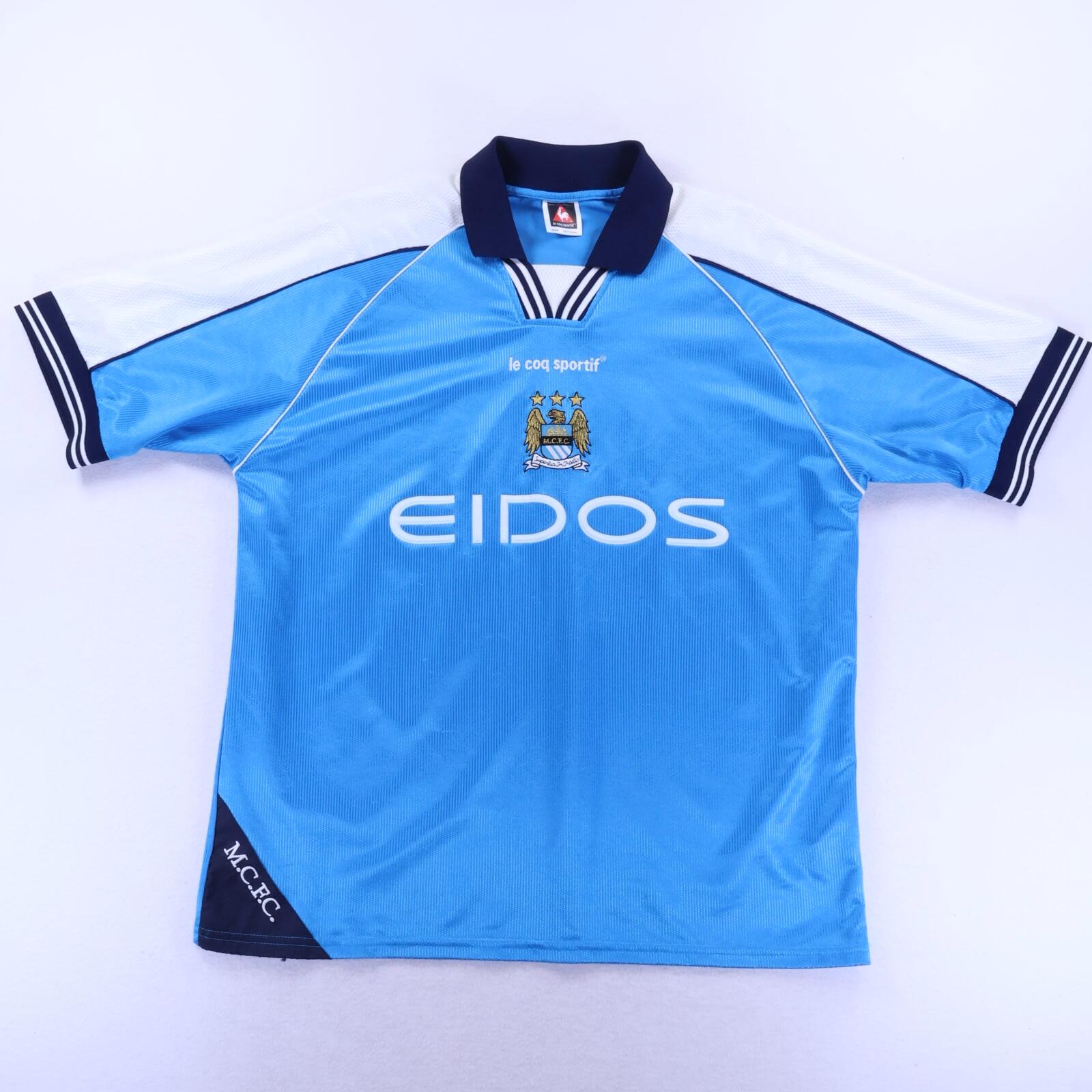 *MINT* Manchester City Weah #22 1999/01 Home Shirt - XL