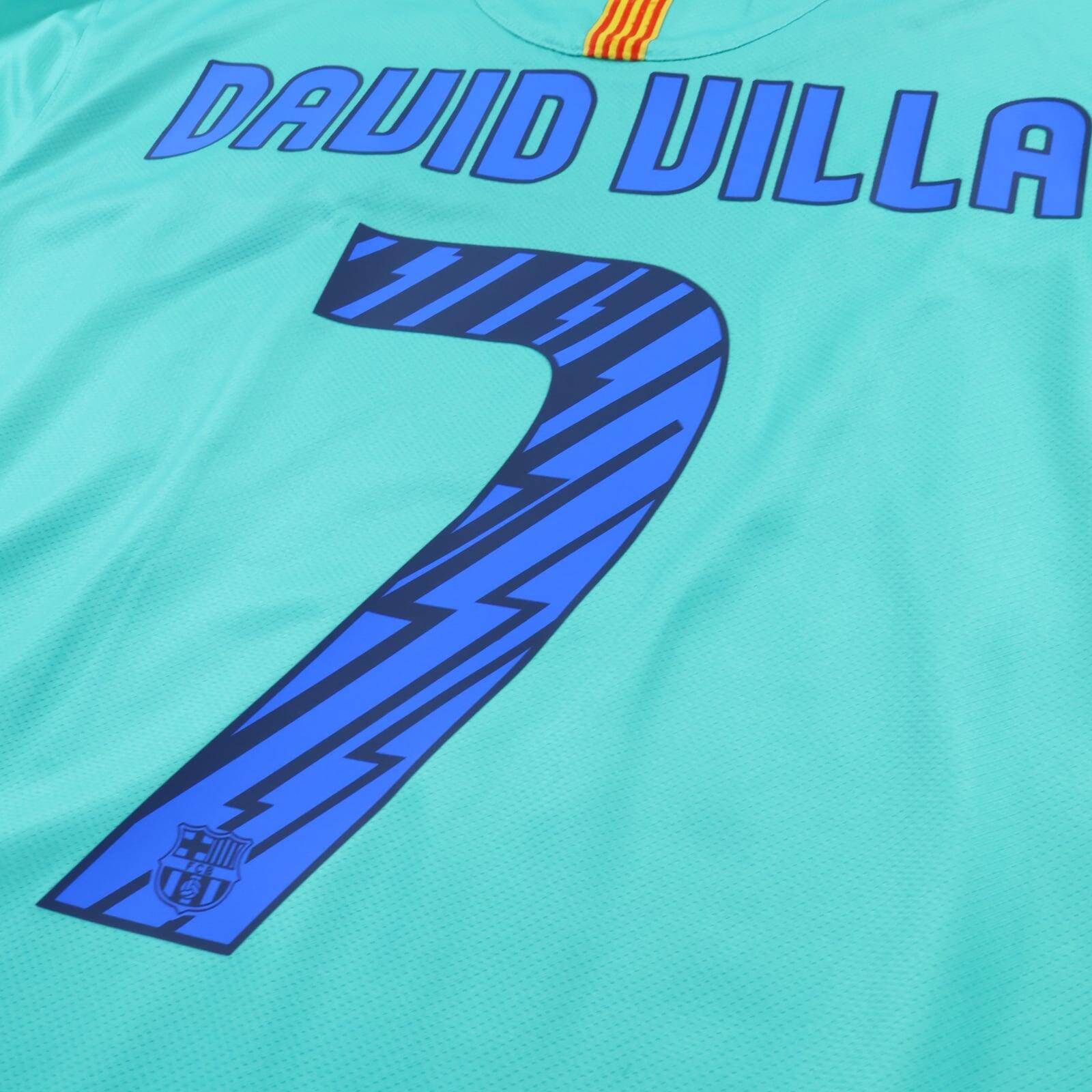 Barcelona David Villa #7 2010/11 Away Shirt - XL