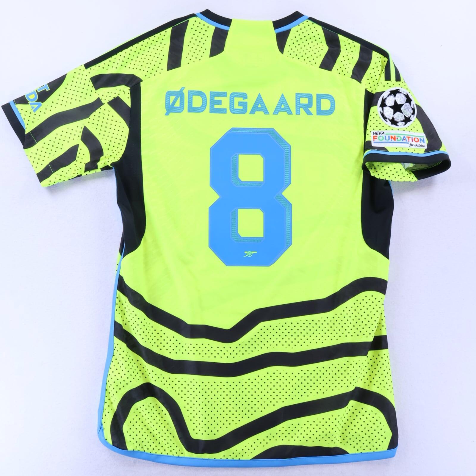 Arsenal Odegaard #8 2023/24 Away Shirt - Player Issue - L
