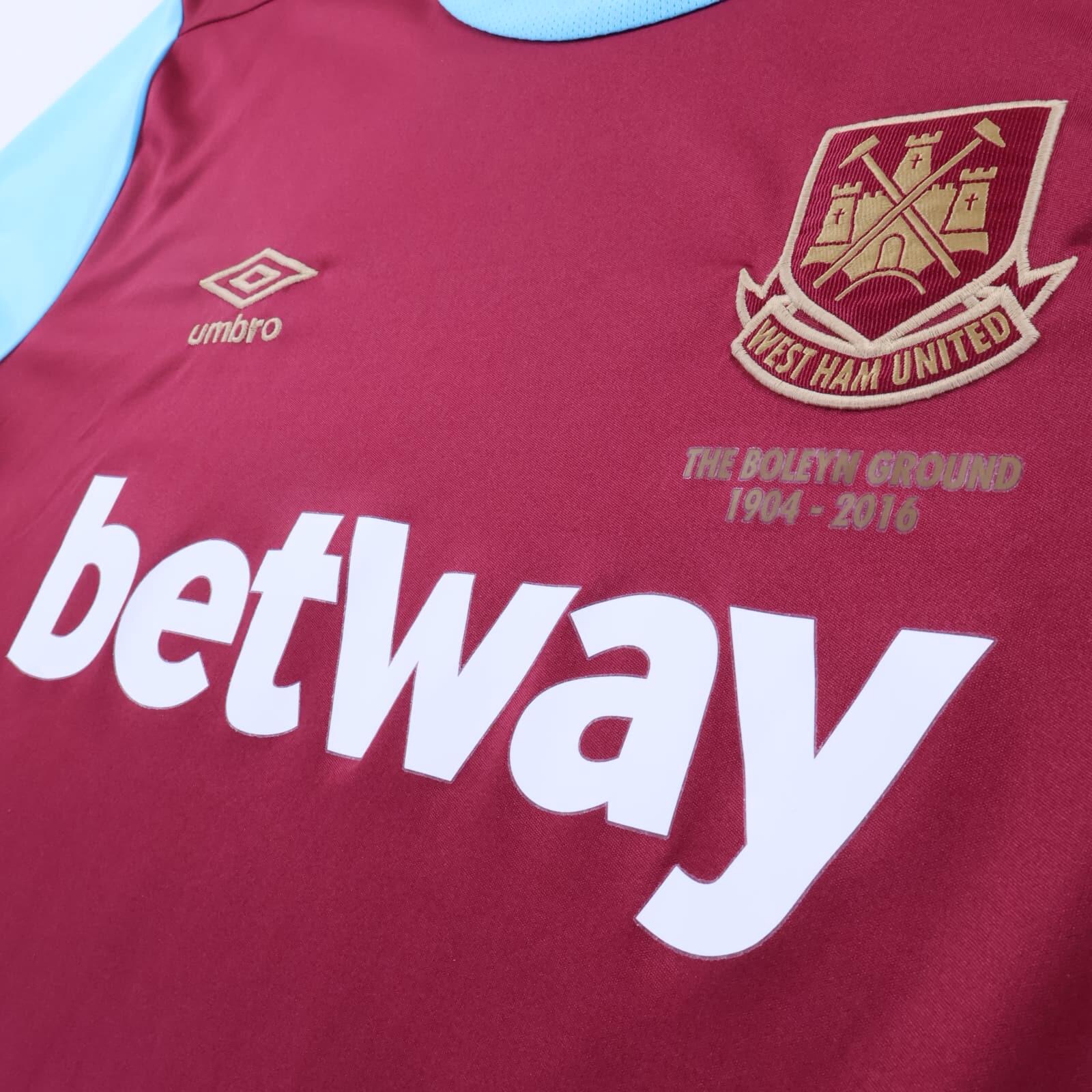 West Ham United 2015/16 Home Shirt - Long Sleeve - L