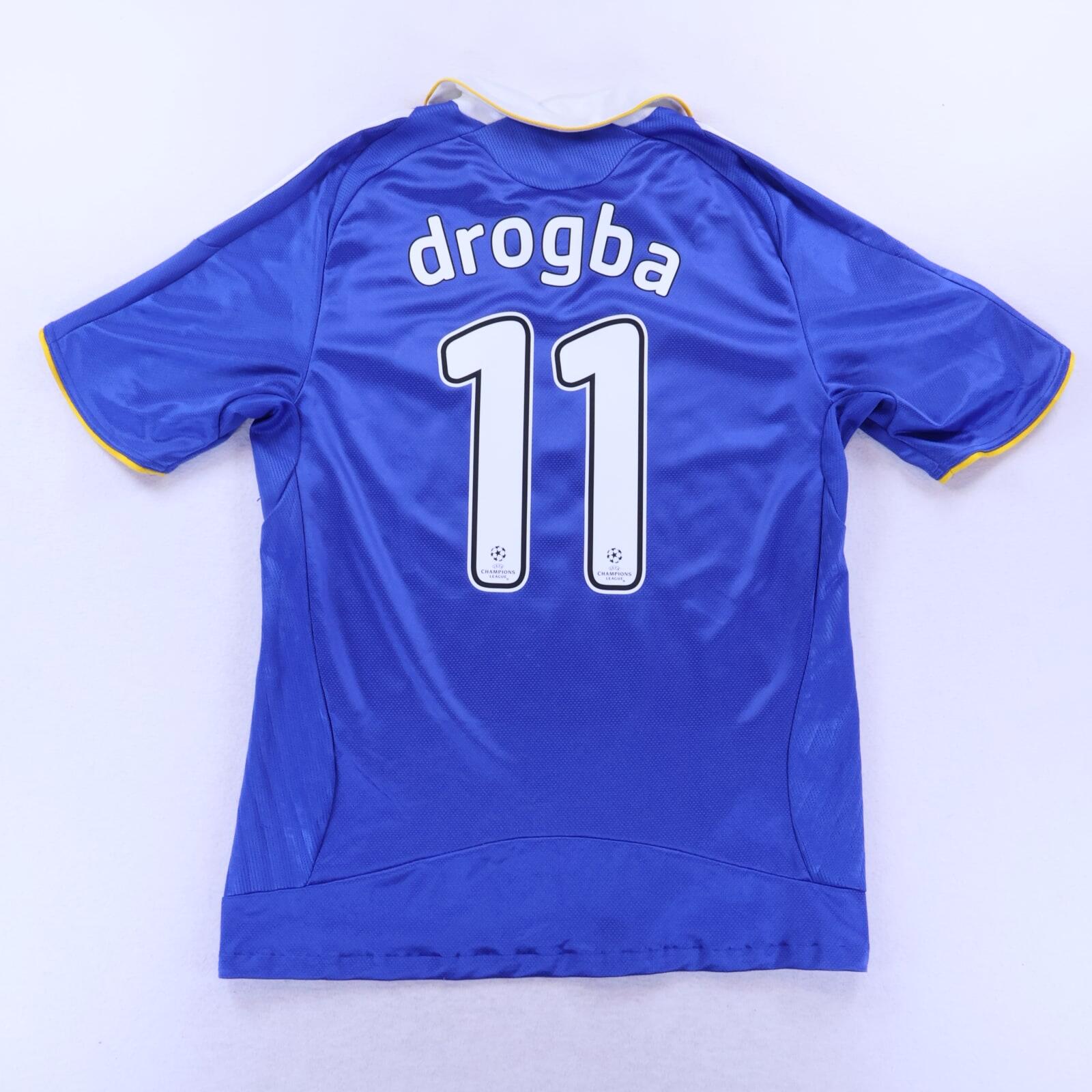 Chelsea Drogba #11 2008/09 Home Shirt - M
