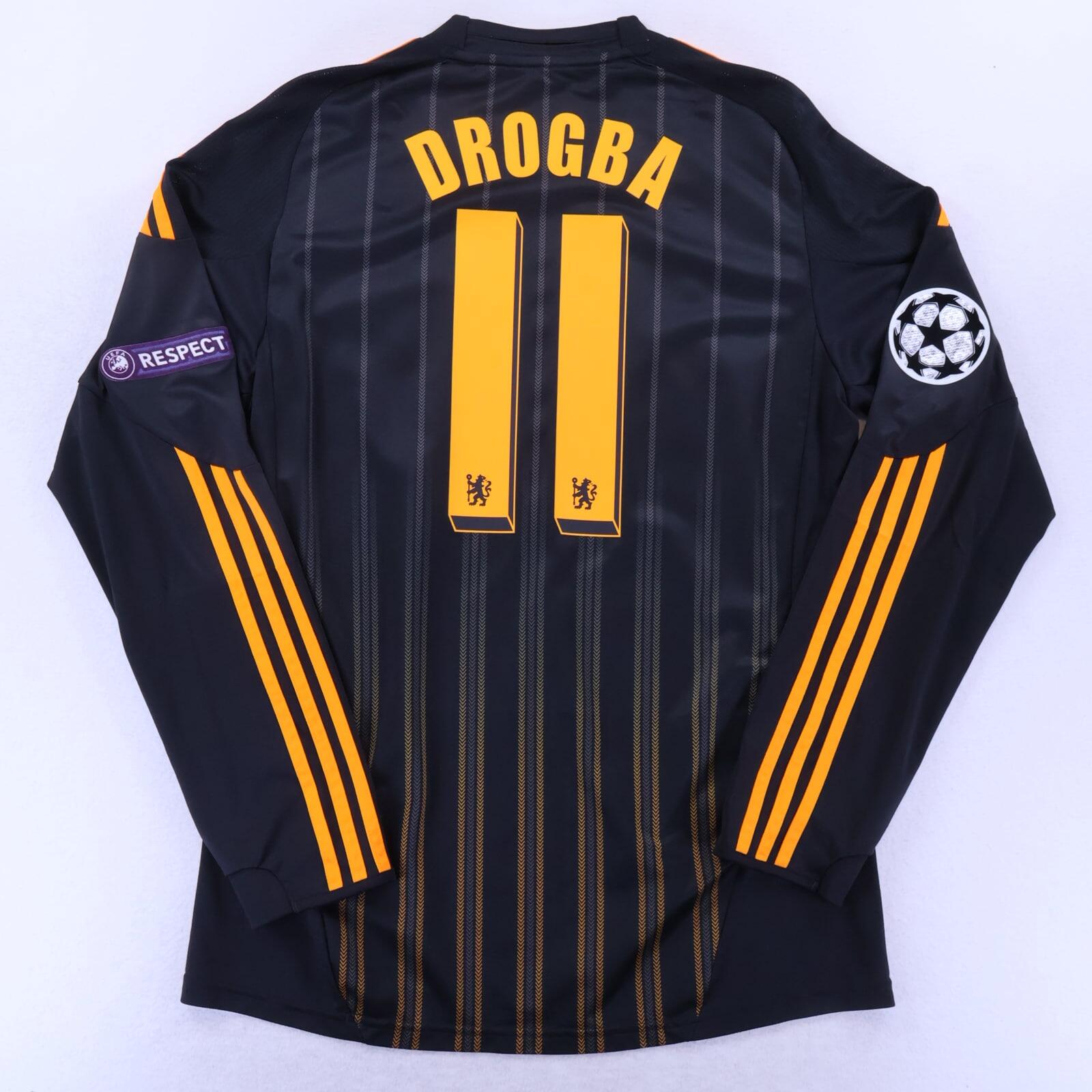 Chelsea Drogba #11 2010/11 Away Shirt - Long Sleeve - M