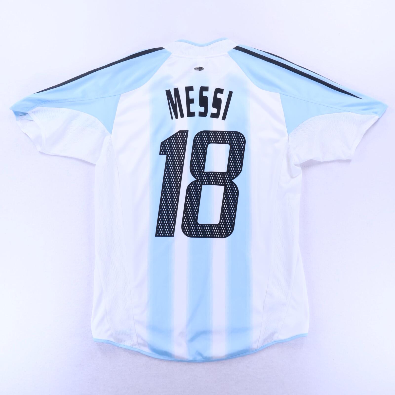 Argentina Messi #18 2004/05 Home Shirt - M