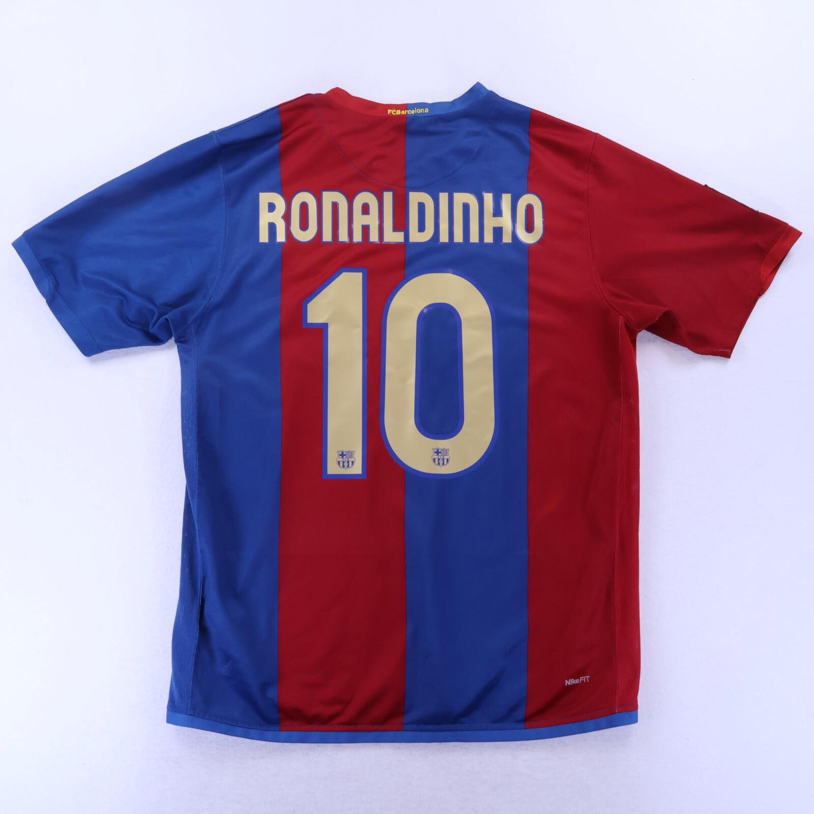 *MINT* Barcelona Ronaldinho #10 2006/07 Home Shirt - L