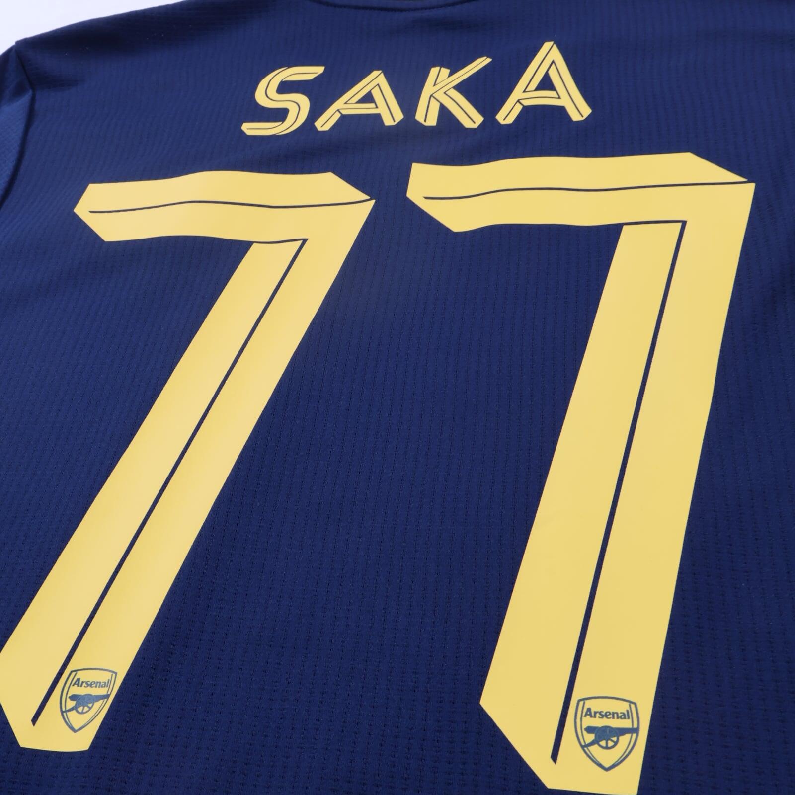 *NWT* Arsenal Saka #77 2019/20 Third Shirt - Player Issued - S