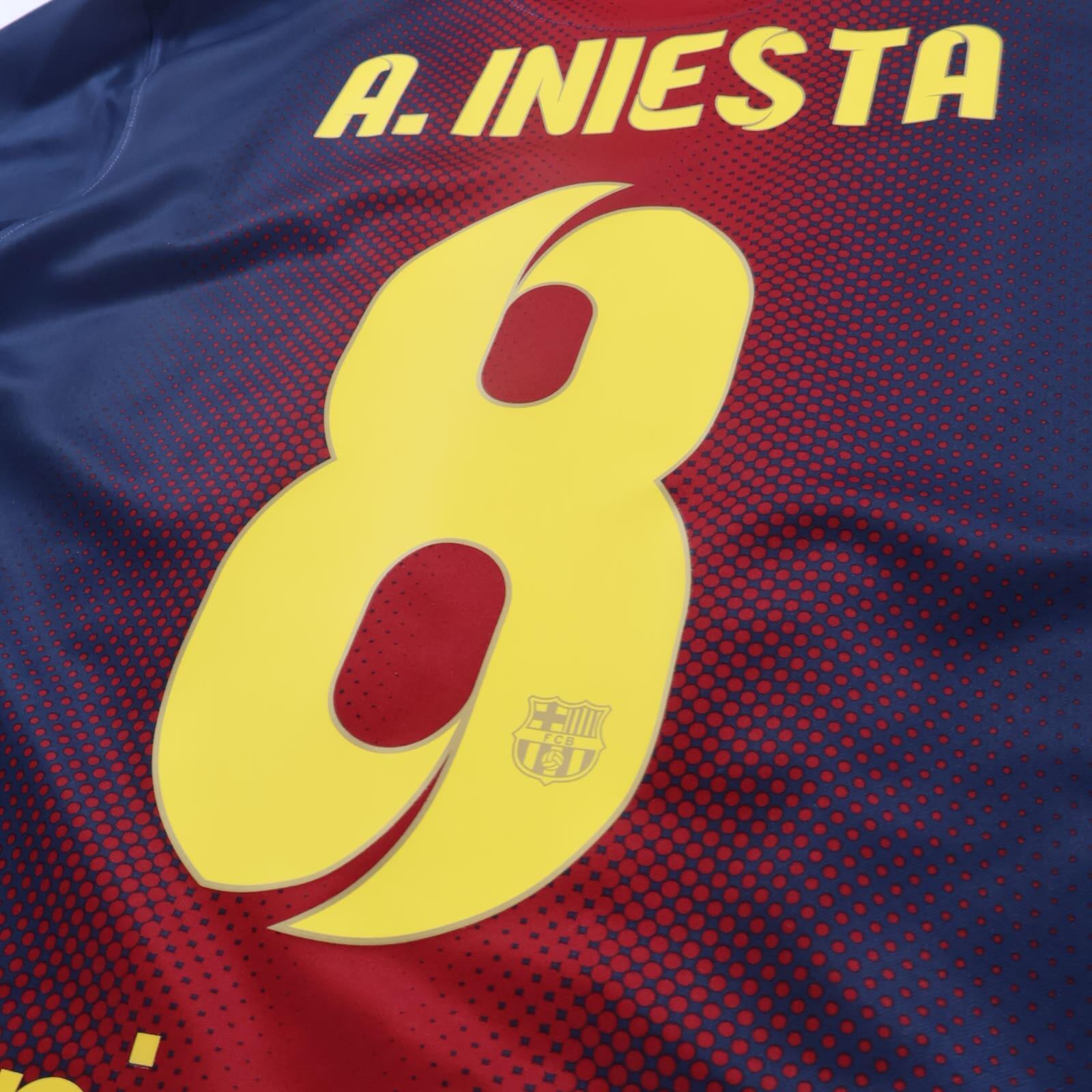 Barcelona A. Iniesta #8 2012/13 Home Shirt - Nike Basic - M