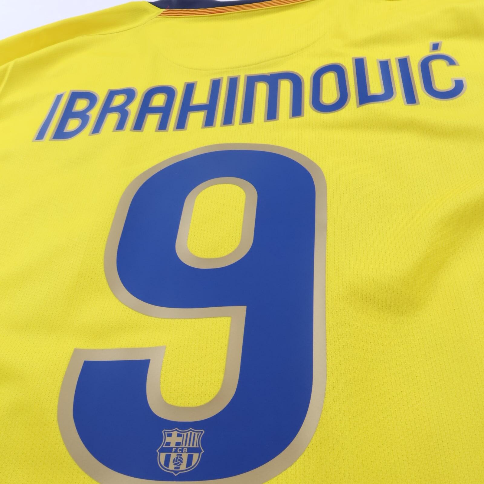 Barcelona Ibrahimović #9 2008/09 Away Shirt - XL