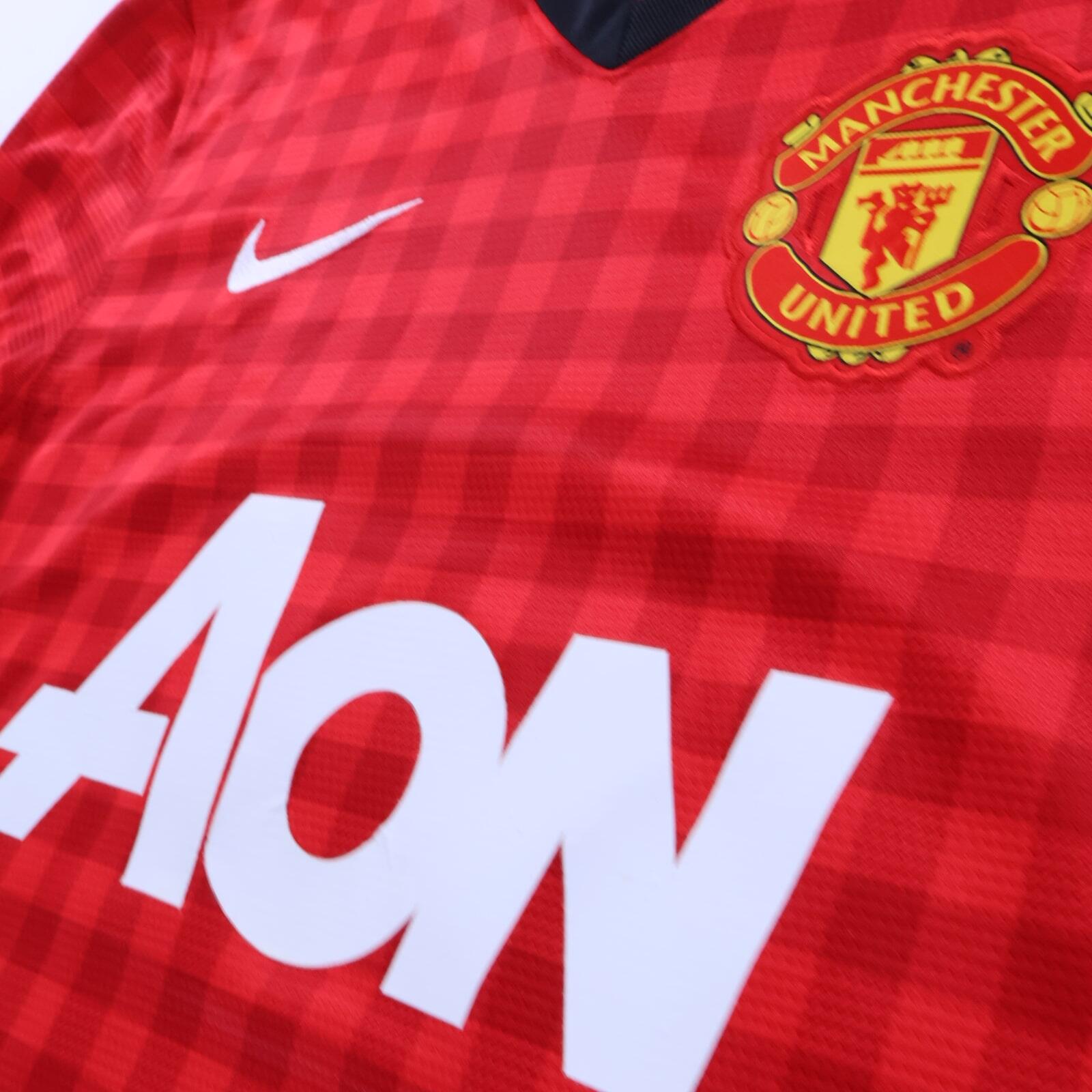 Manchester United Rooney #10 2012/13 Home Shirt - Long Sleeve - S
