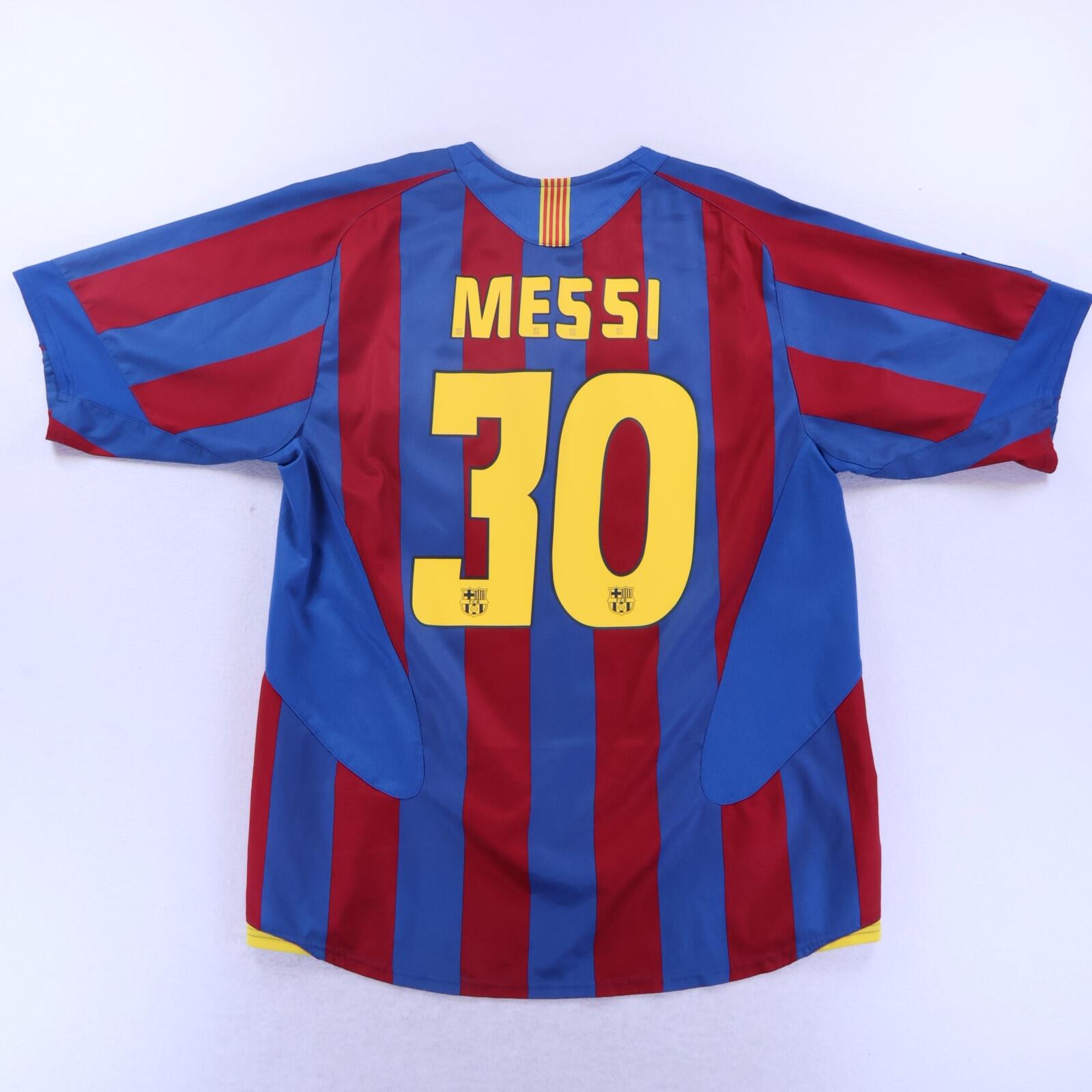 Barcelona Messi #30 2005/06 Home Shirt - L