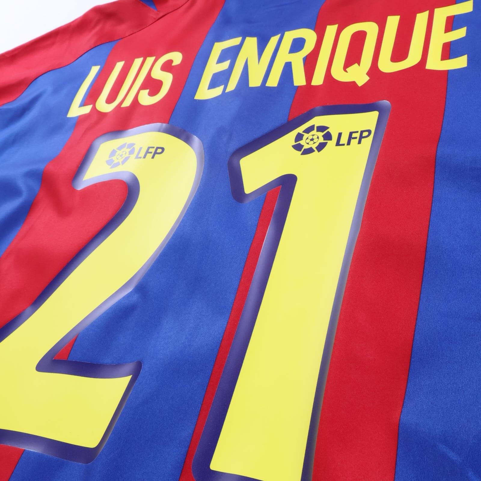 Barcelona Luis Enrique #21 2002/03 Home Shirt - L