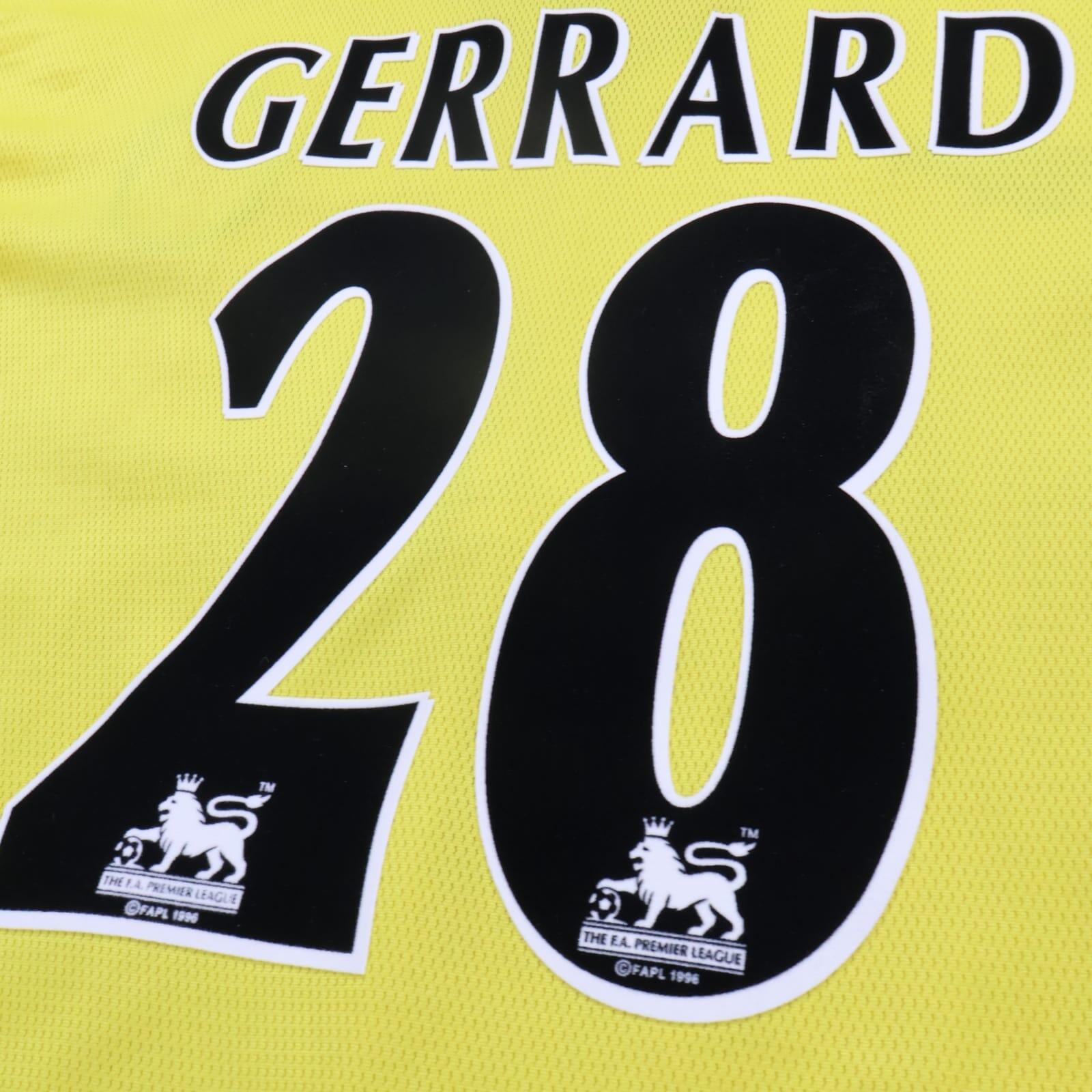 Liverpool F.C Gerrard #28 1997/99 Away Shirt - 3XL