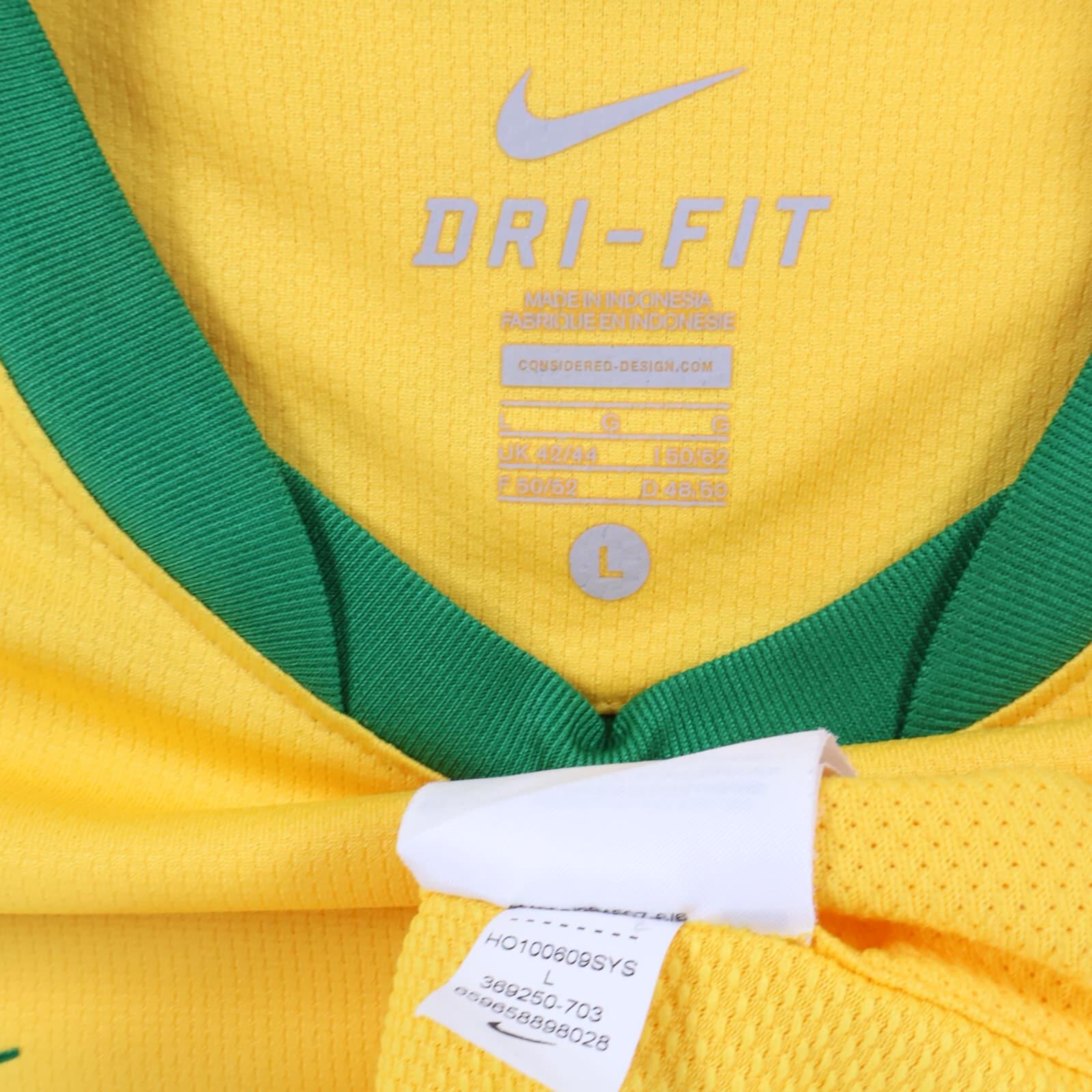 Brazil Ronaldinho #10 2010/11 Home Shirt - L