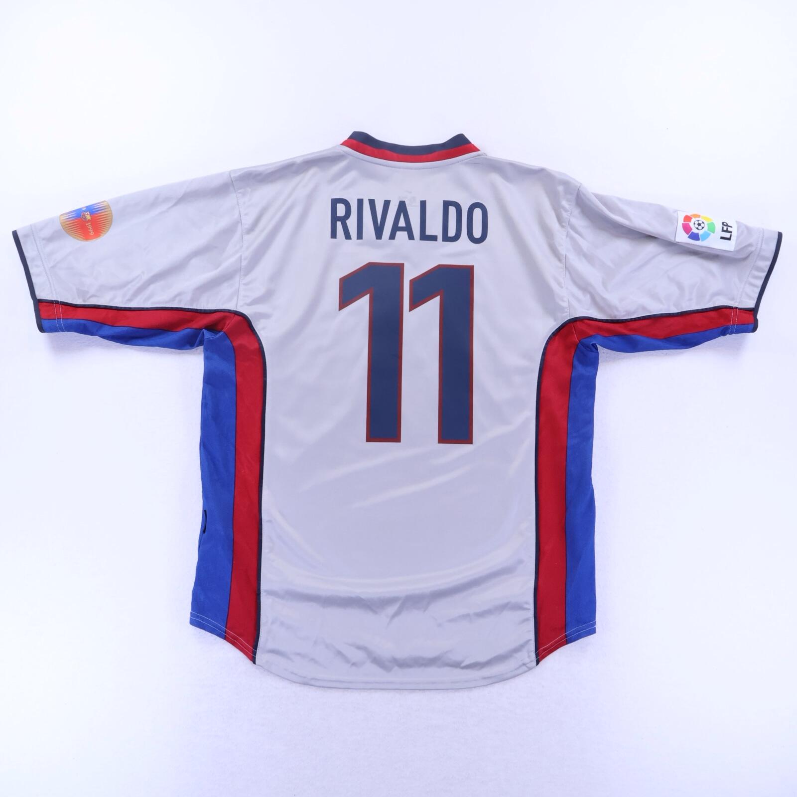 Barcelona Rivaldo #11 1998/01 Away Shirt - L