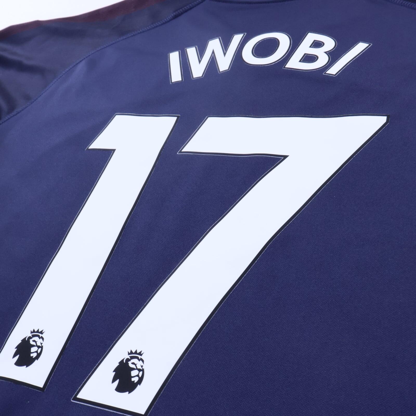 Arsenal Iwobi #17 2018/19 Away Shirt - Long Sleeve - M