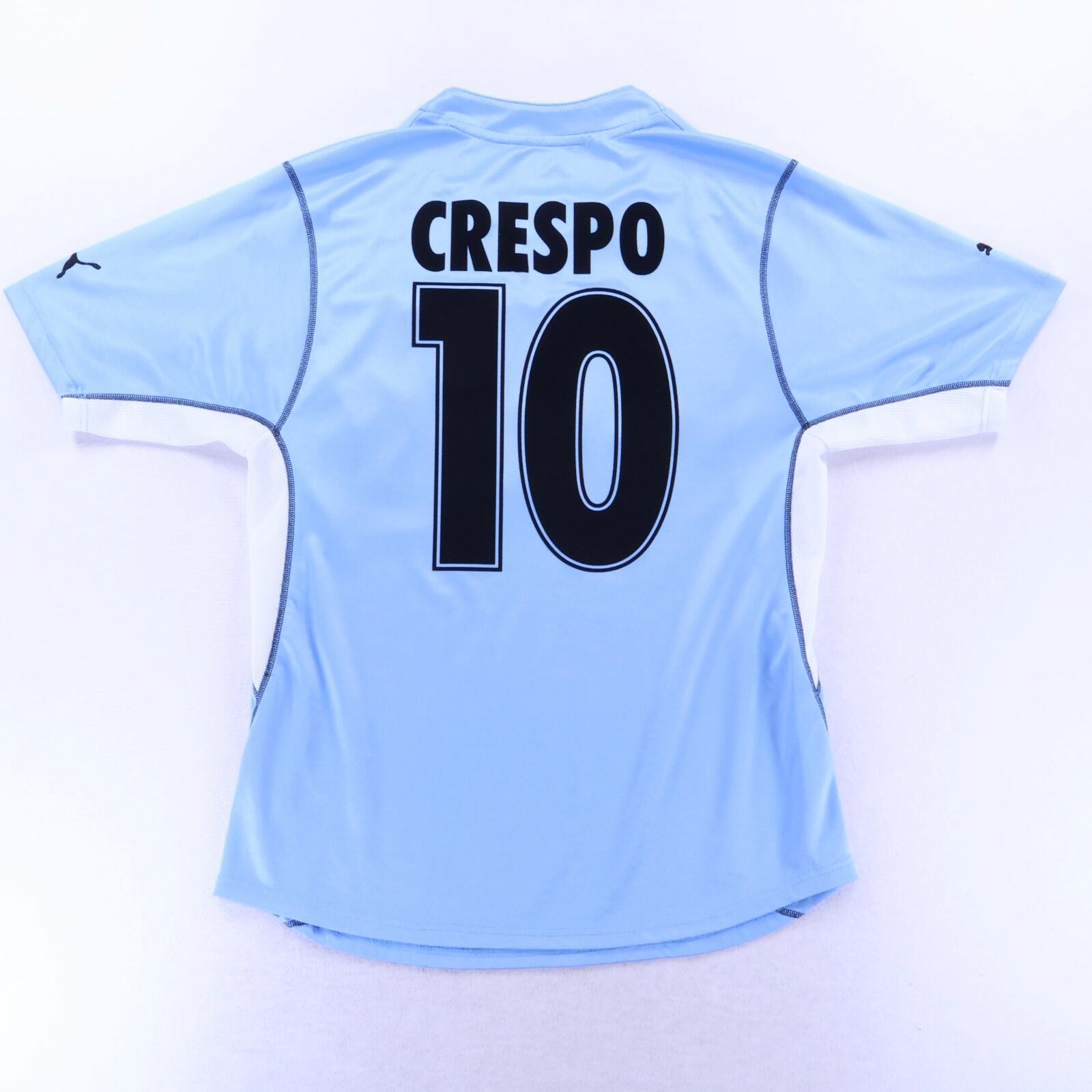 S.S Lazio Crespo #10 2001/02 Home Shirt - M