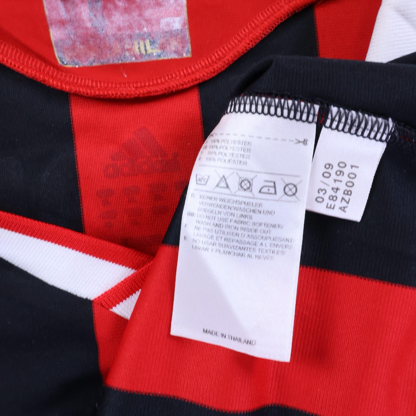 Ac Milan Ronaldinho #80 2009/10 Home Shirt - L