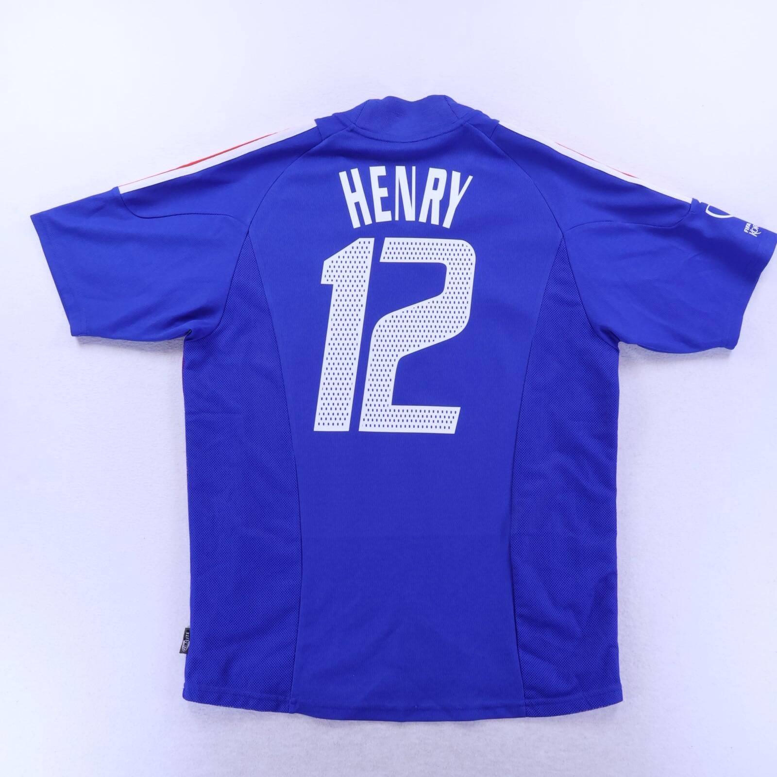 *MINT* France Henry #12 2002/04 Home Shirt - M