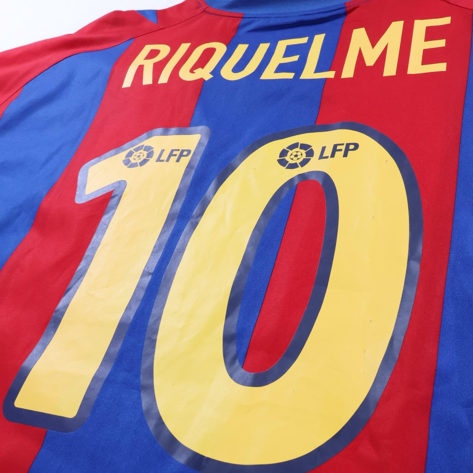 Barcelona Riquelme #10 2002/03 Home Shirt - XL