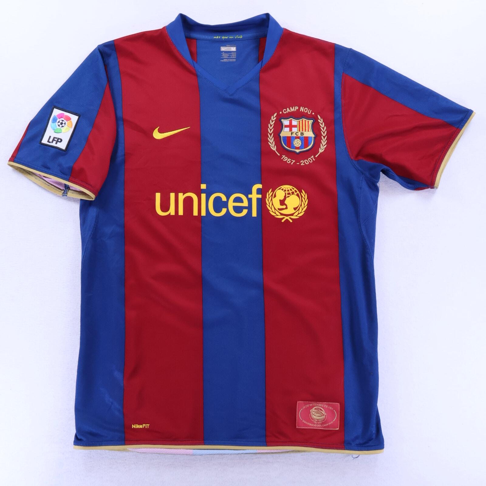 Barcelona Ronaldinho #10 2007/08 Home Shirt - M