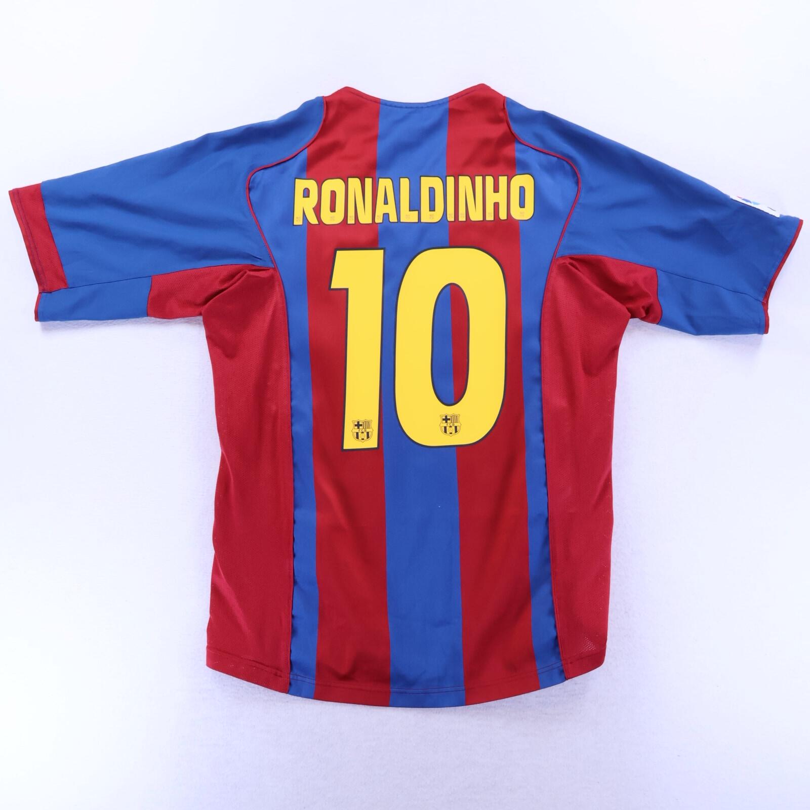 Barcelona Ronaldinho #10 2004/05 Home Shirt - M