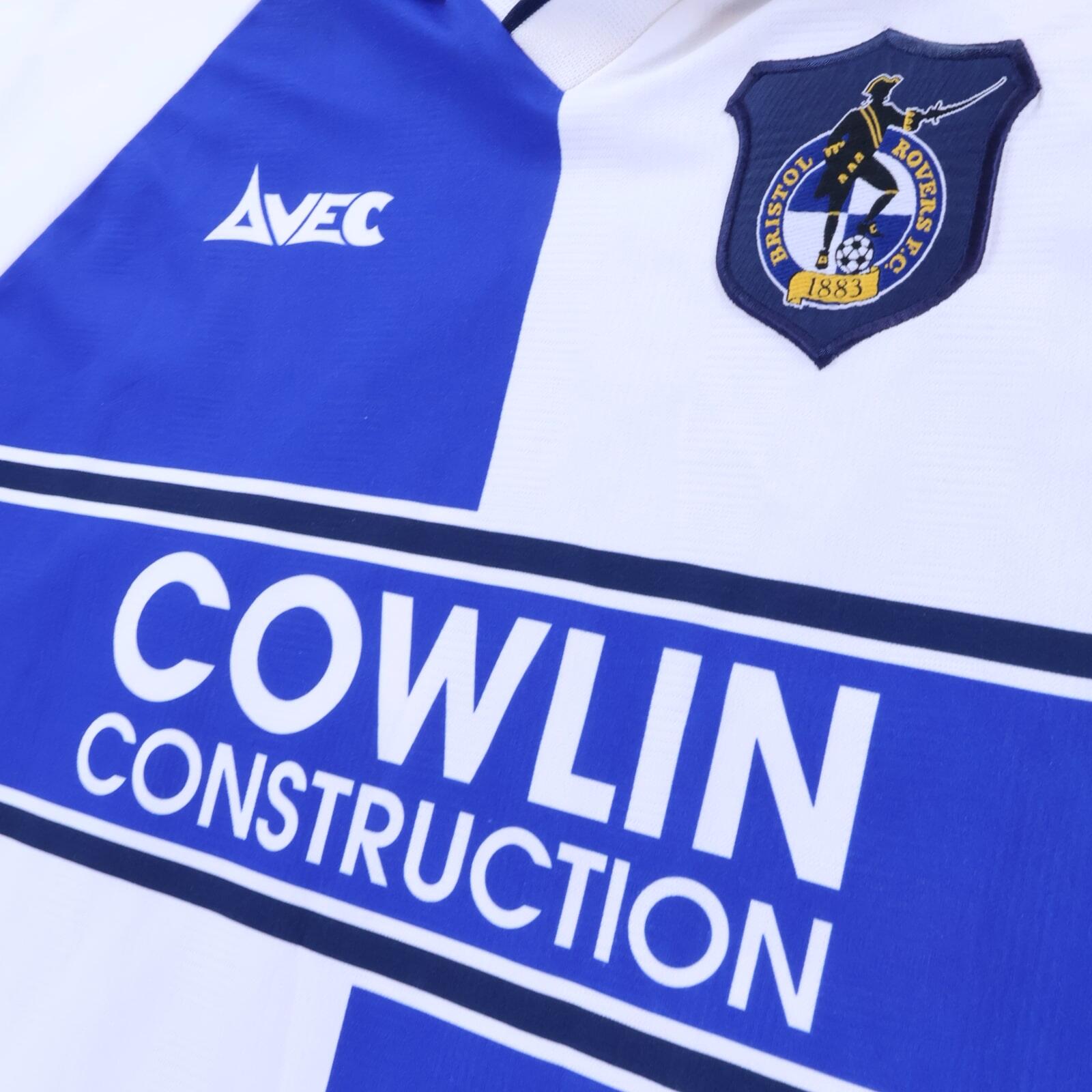 Bristol Rovers Bignot #20 1999/00 Home Shirt Match Worn - Long Sleeve - L