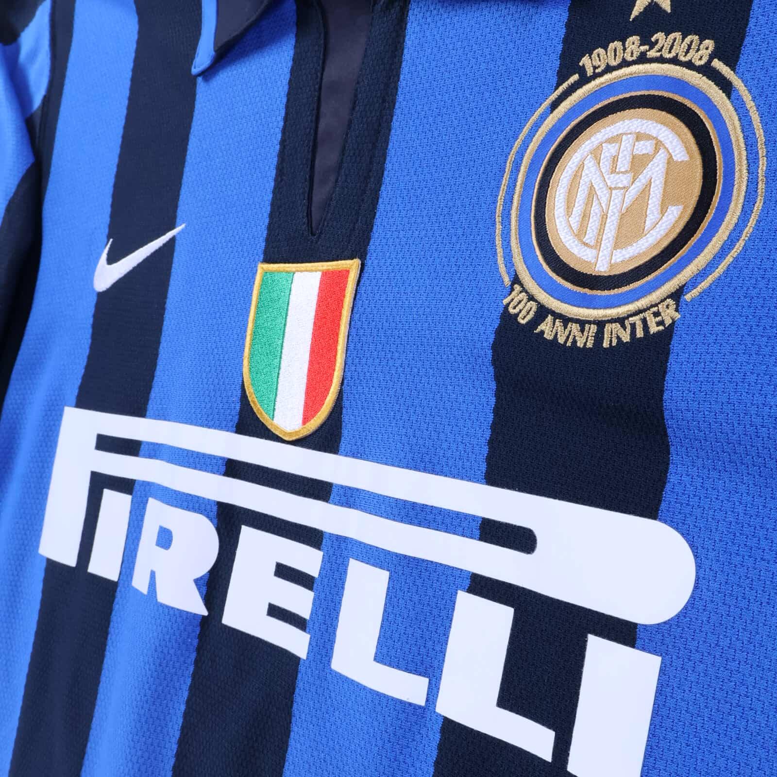 Inter Milan Ibrahimović #8 2007/08 Home Shirt - M