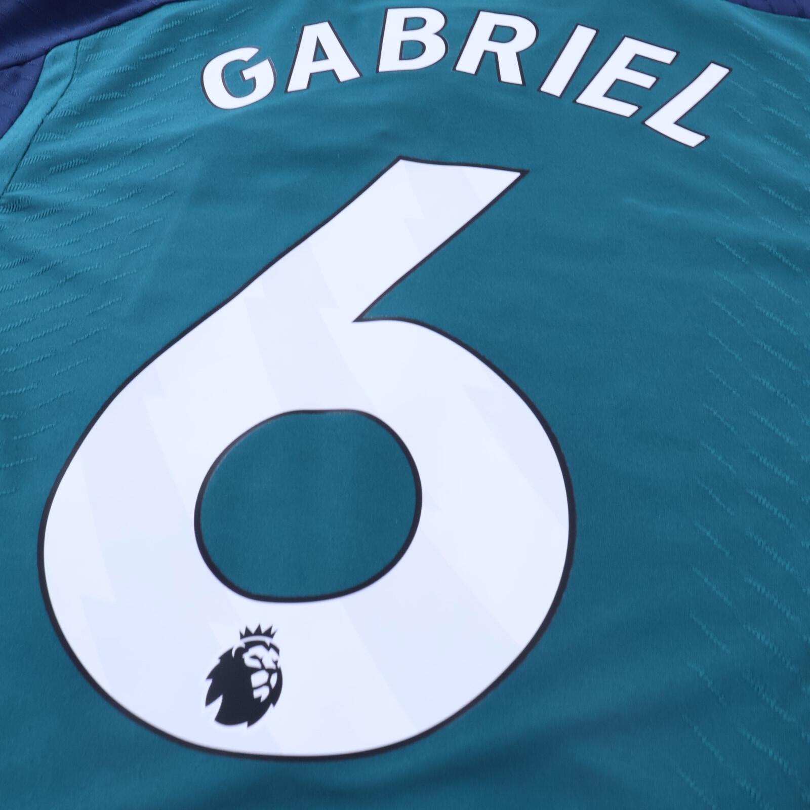 *NWT* Arsenal Gabriel #6 2023/24 Third Shirt - Player Issue - S
